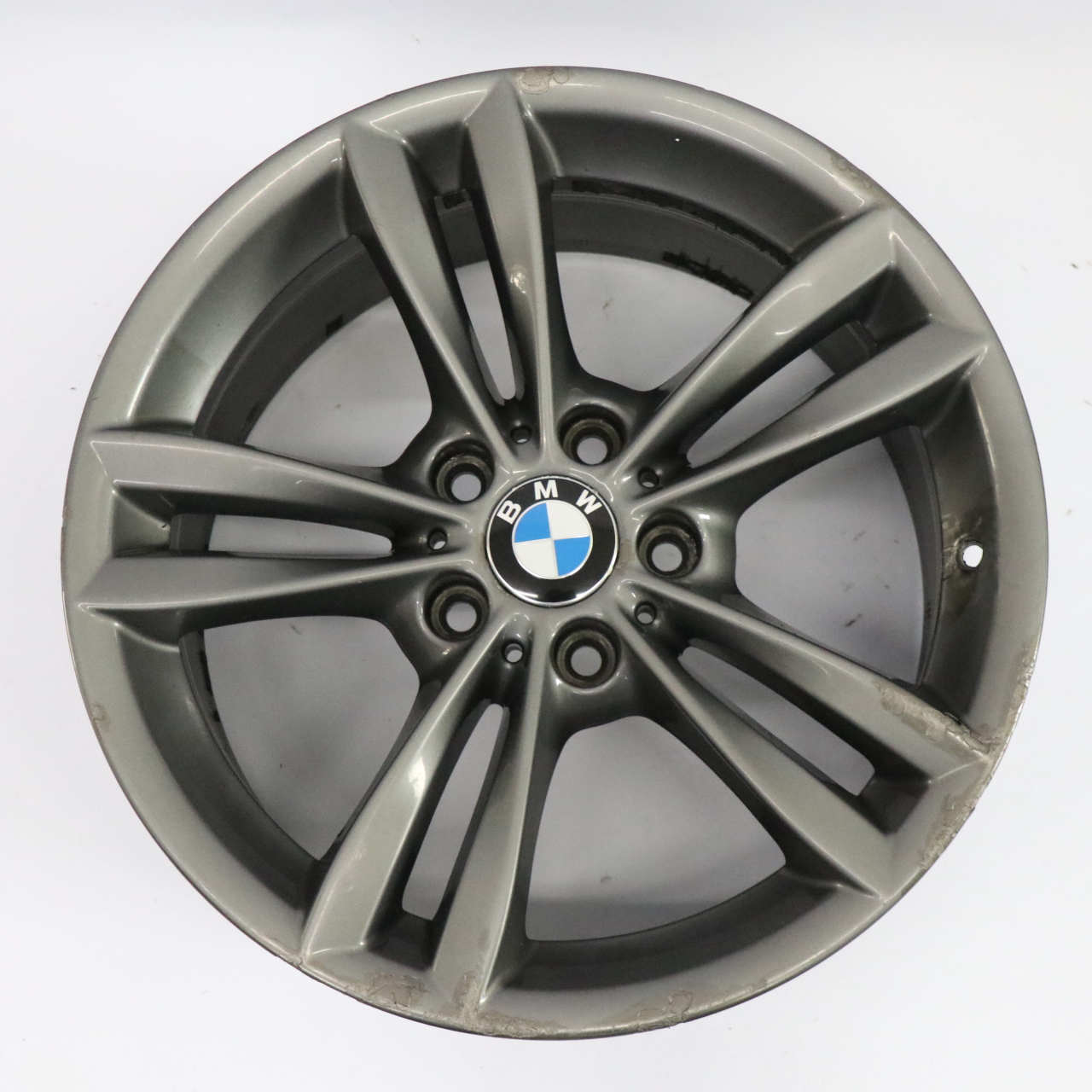 BMW F30 F31 LCI Jante arrière en alliage gris 18" V Spoke 658 8,5J ET:47 6866398