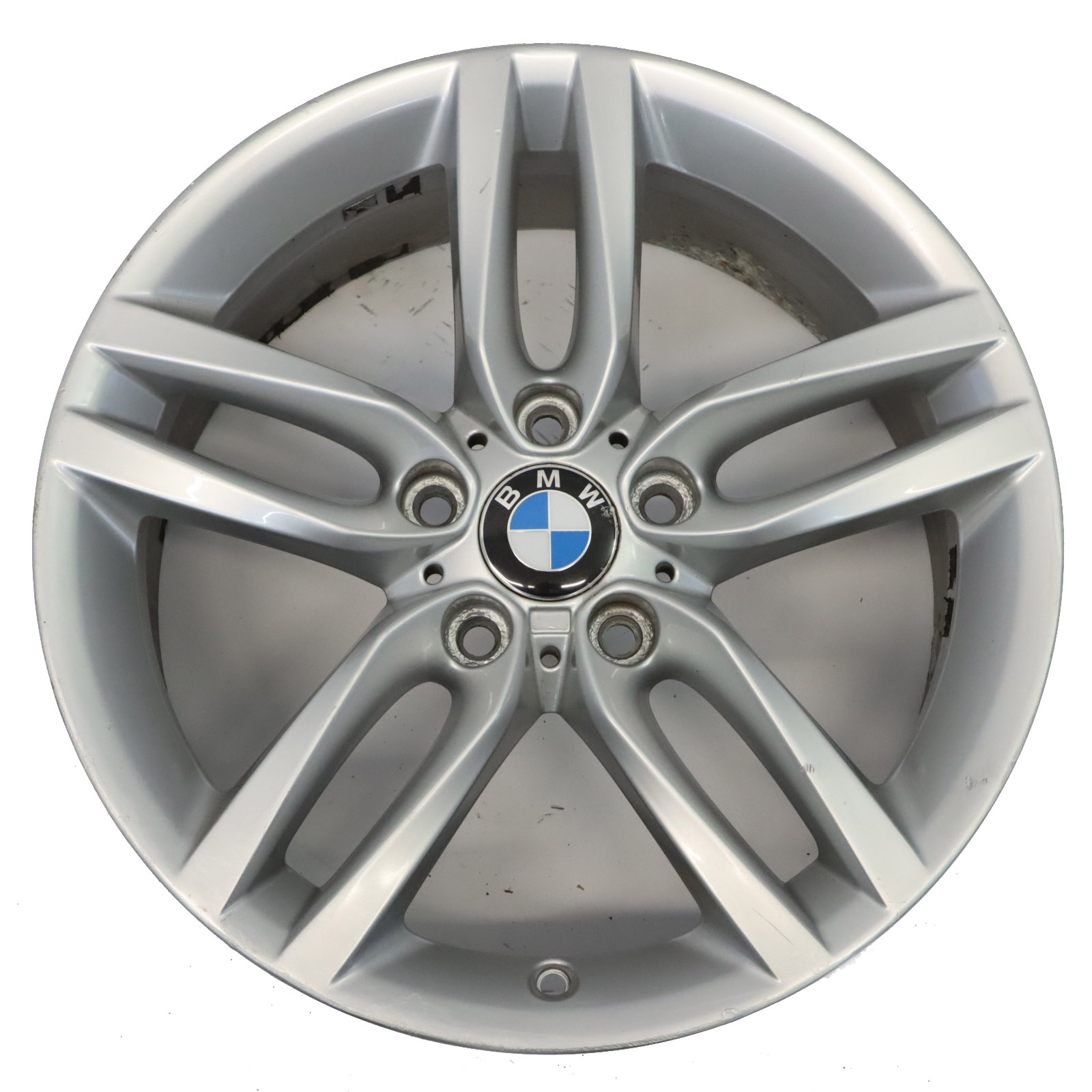 BMW F20 F21 Jantes en alliage argenté 18" 7,5J ET:45 M Double Spoke 461 7846784