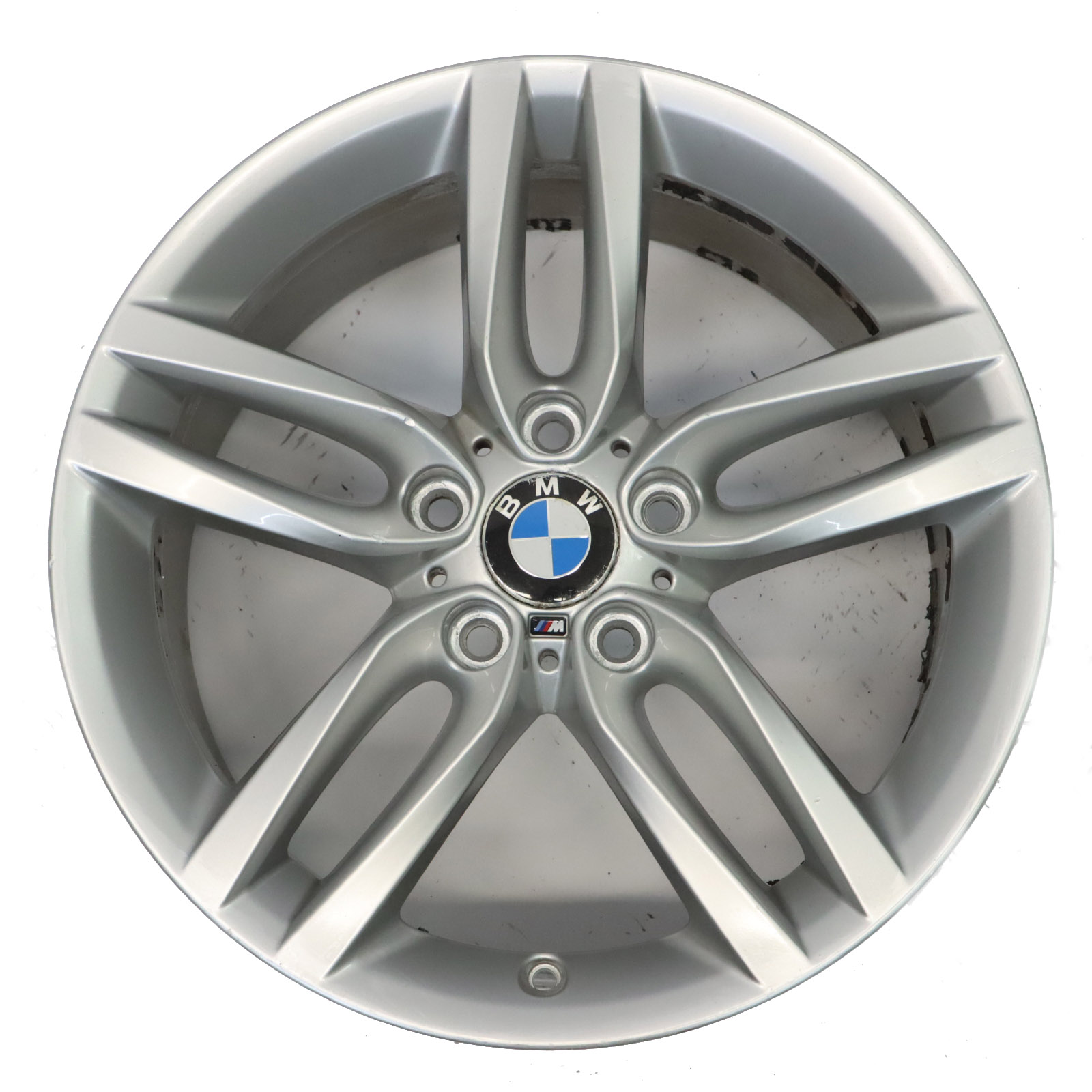 BMW F20 F21 Jante arrière alliage argenté 18" 8J ET:52 M Double Spoke 7846785