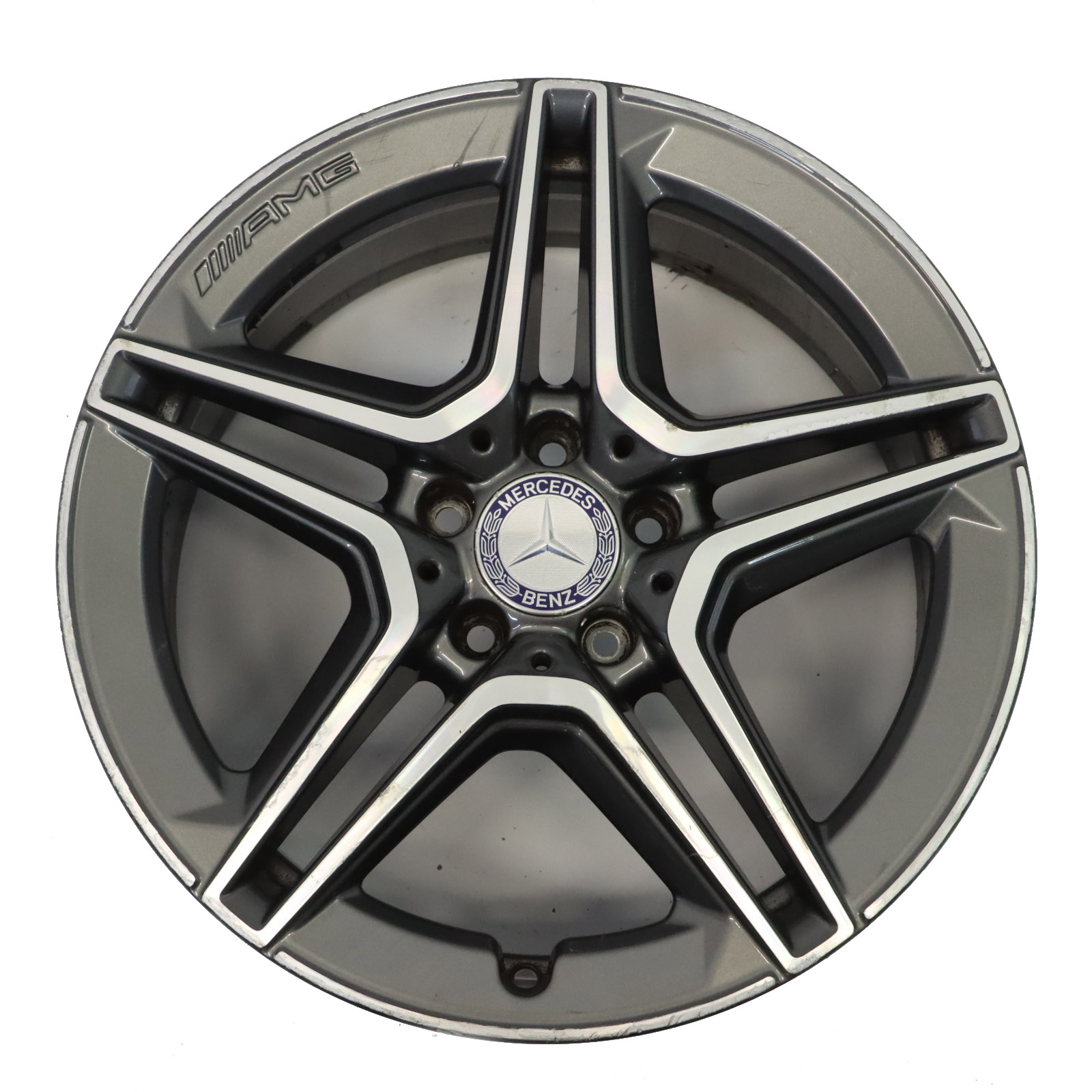 Mercedes W205 Jante Alu AMG 18" ET:44 7,5J 5 Double rayon A2054019500