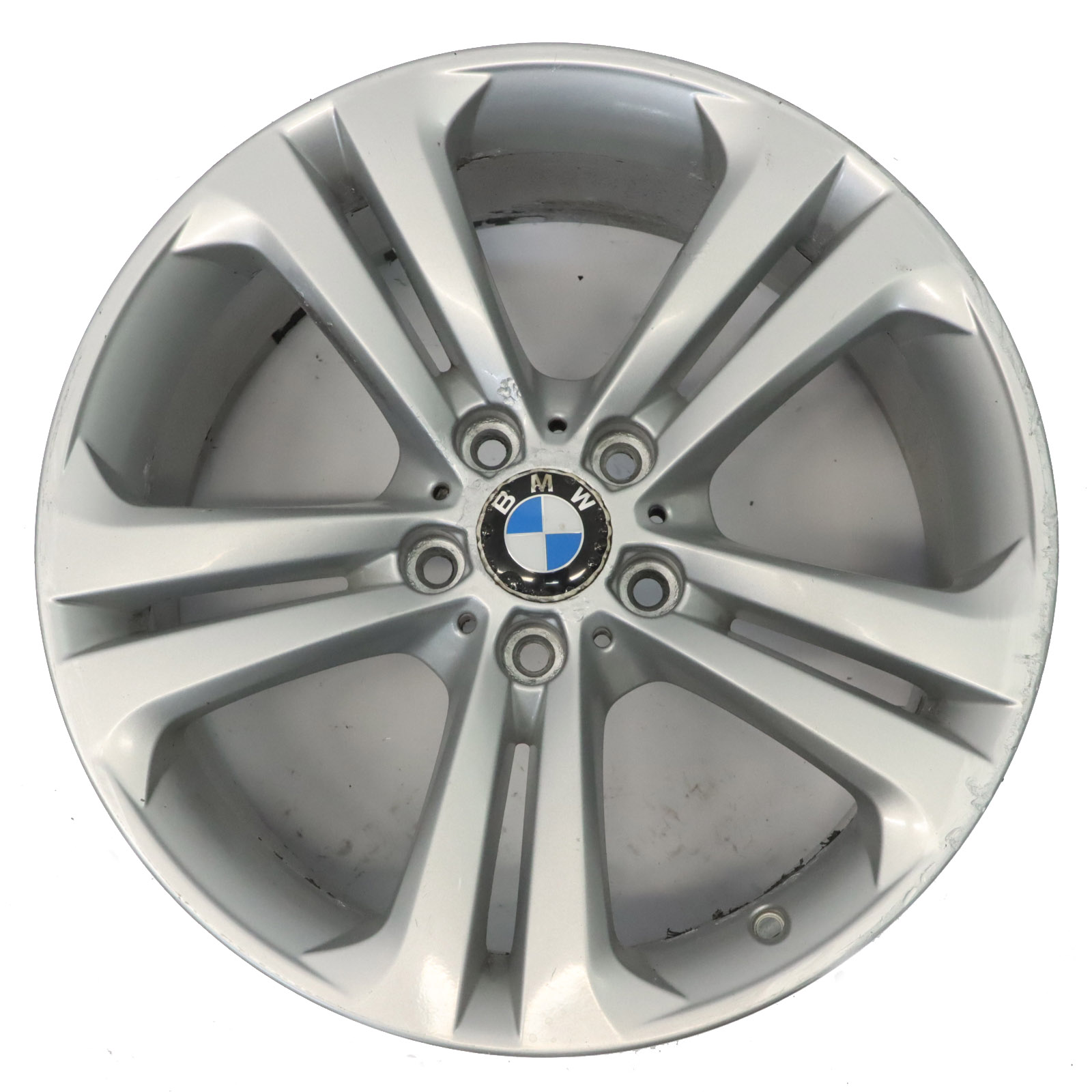 BMW F30 F31 F32 Silver Alloy Wheel Rim 19" 8,5J Double Spoke 401 ET:47 6796257