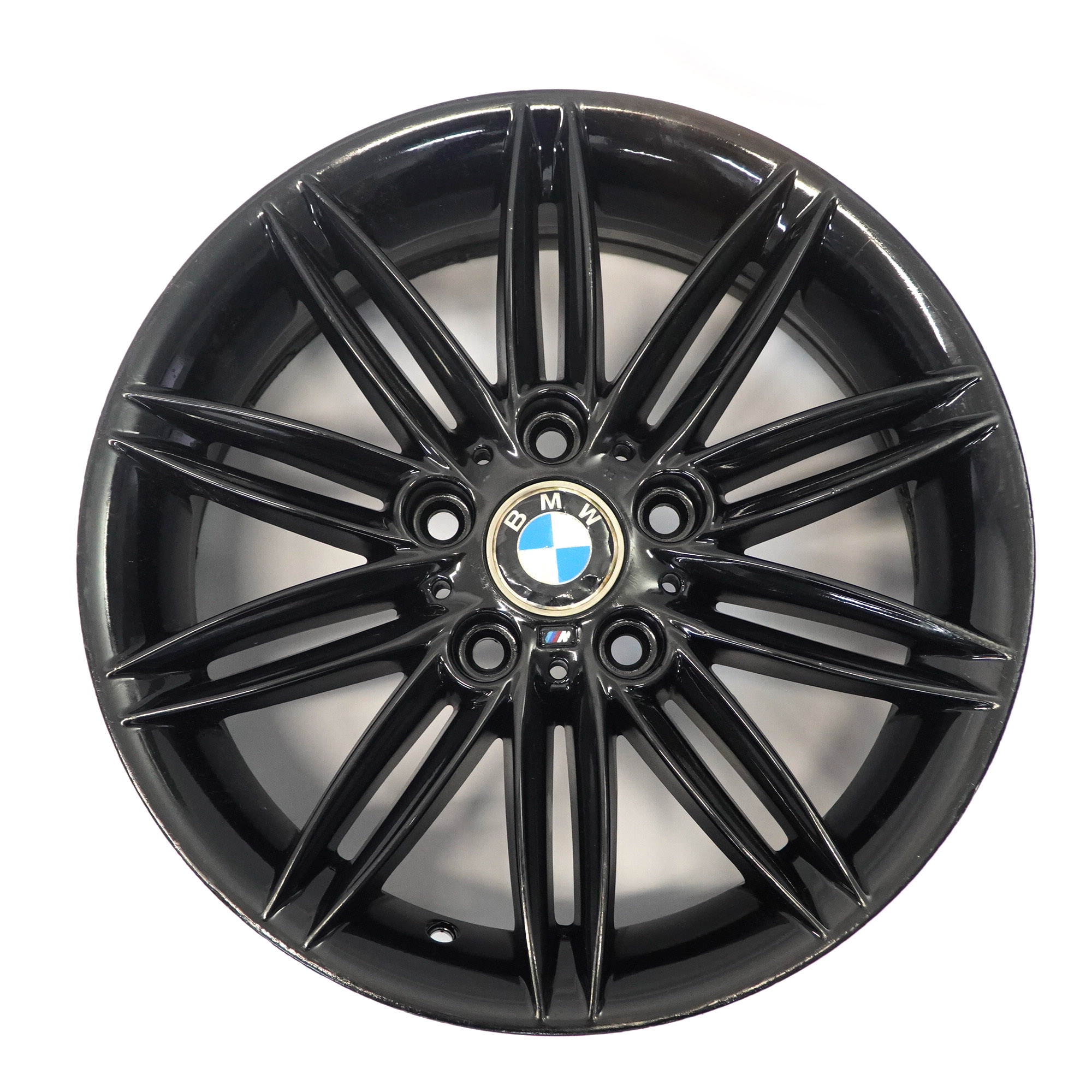 BMW E81 E82 E87 E88 Jante Alliage Noir 17" 7J ET:47 M Double rayon 207