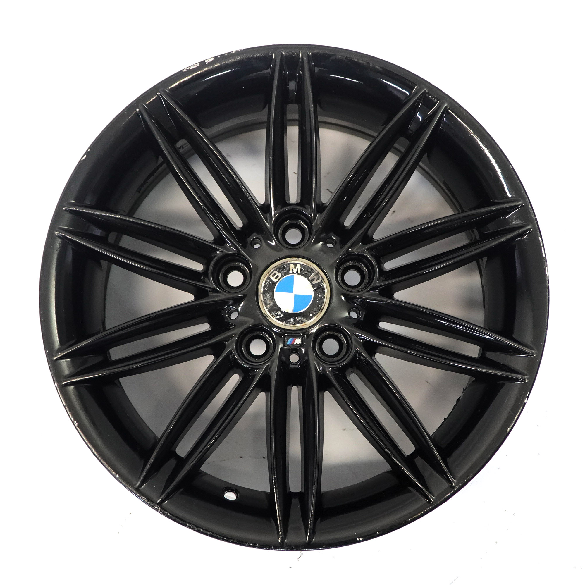 BMW E81 E87 Arrière Roue noire Jante alliage 17" 7,5J ET:47 M Double rayon 207