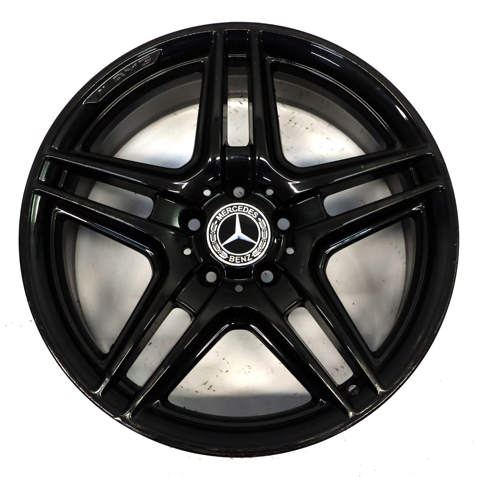 Mercedes W204 AMG Noir Jante Alliage À 5 Rayons Doubles 18" ET:50 8J A2044014102