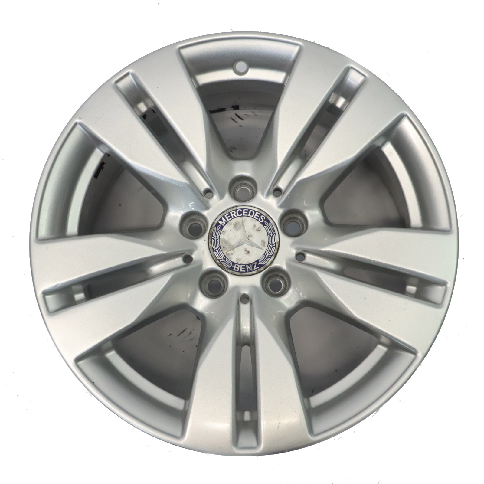 Mercedes W212 Silver Alloy Wheel Rim 5-Double Spoke 16" ET:46 8J A2124010202