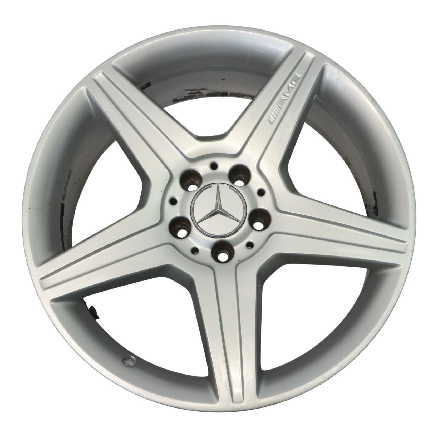 Mercedes W221 AMG Avant Jante alliage argenté 19" 8.5J ET43 5-Spoke A2214016002