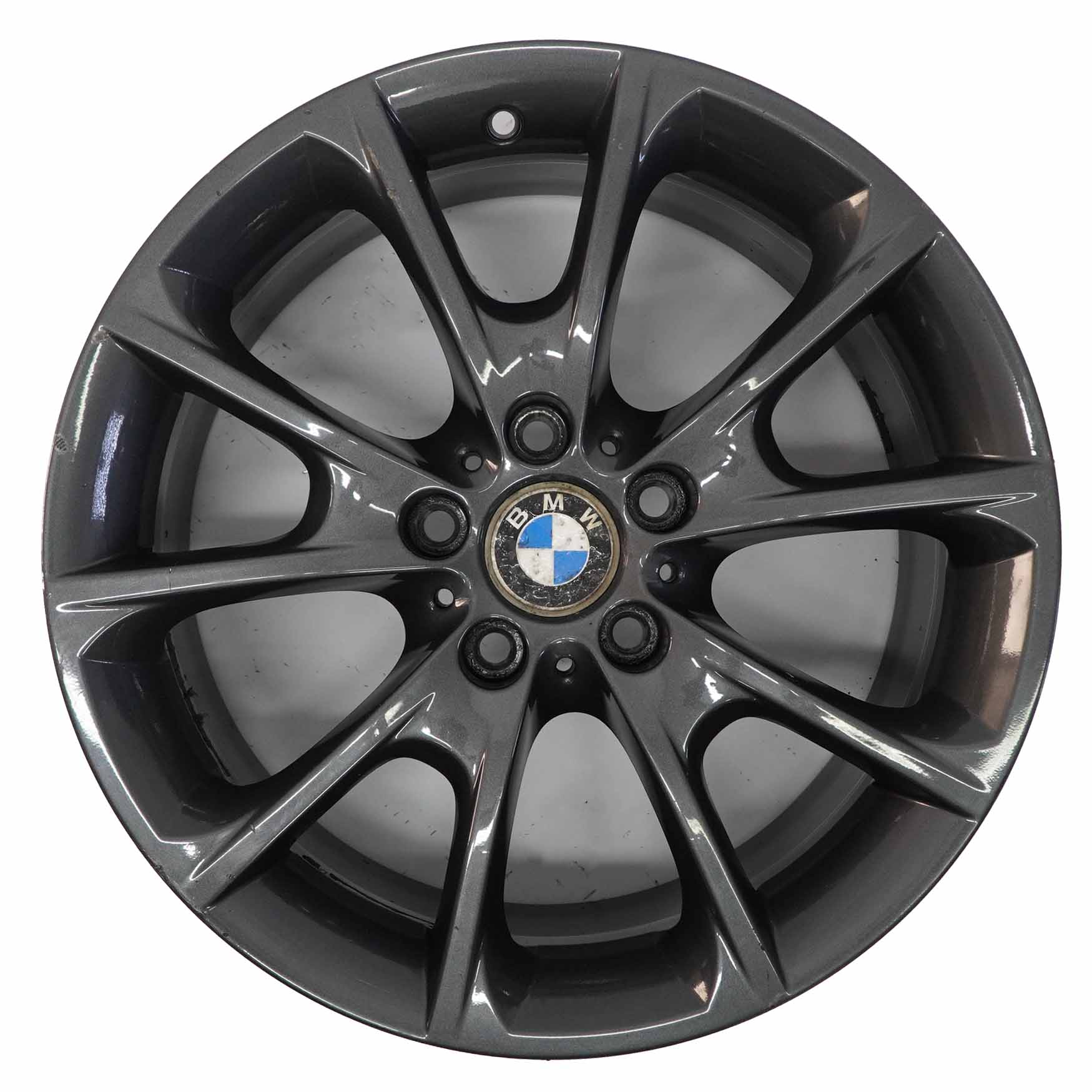 BMW F30 F32 F33 LCI Roue alliage noir 18" 8.5J ET:47 V-Spoke Styling 398 6874821