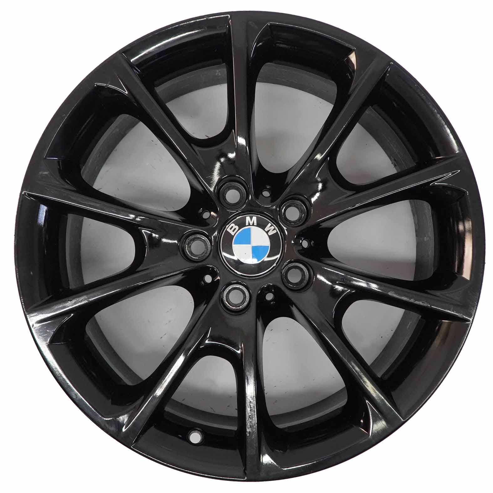 BMW F30 F32 F33 LCI Roue alliage noir 18" 8.5J ET:47 V-Spoke Styling 398 6874821