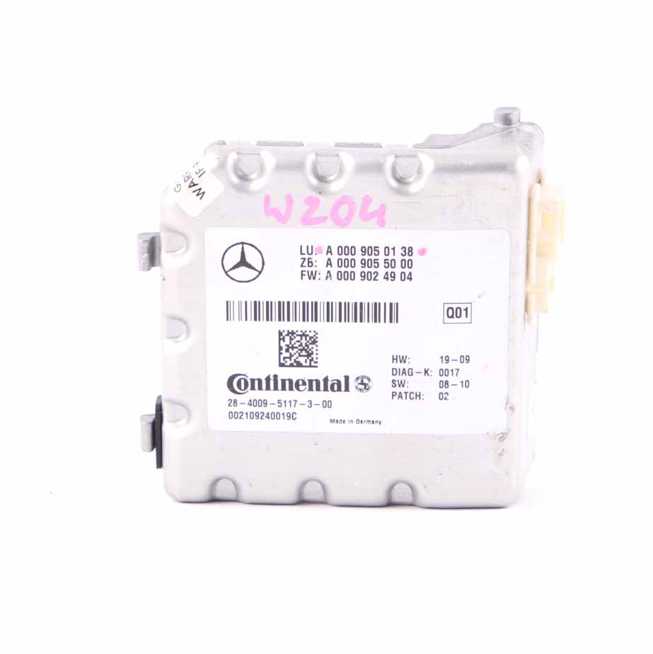 Mercedes W212 Module de contrôle de la caméra pare brise polyvalente A0009050338