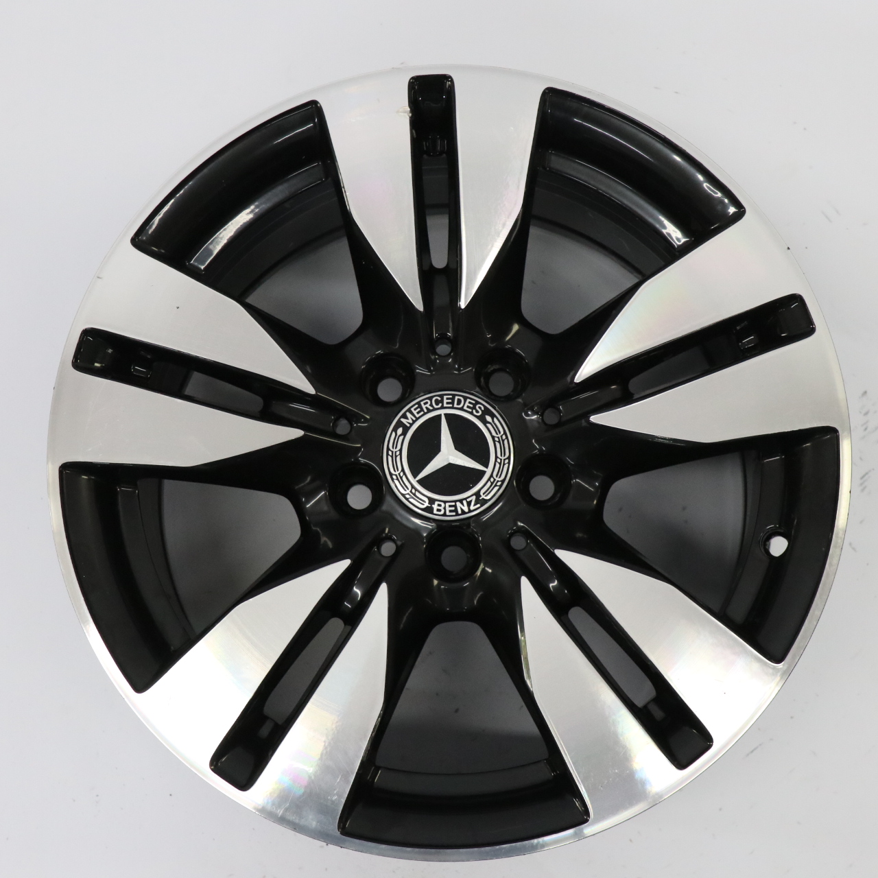 Mercedes W212 Jante alliage noire à 5 doubles branches 16" ET:46 8J A2124010202