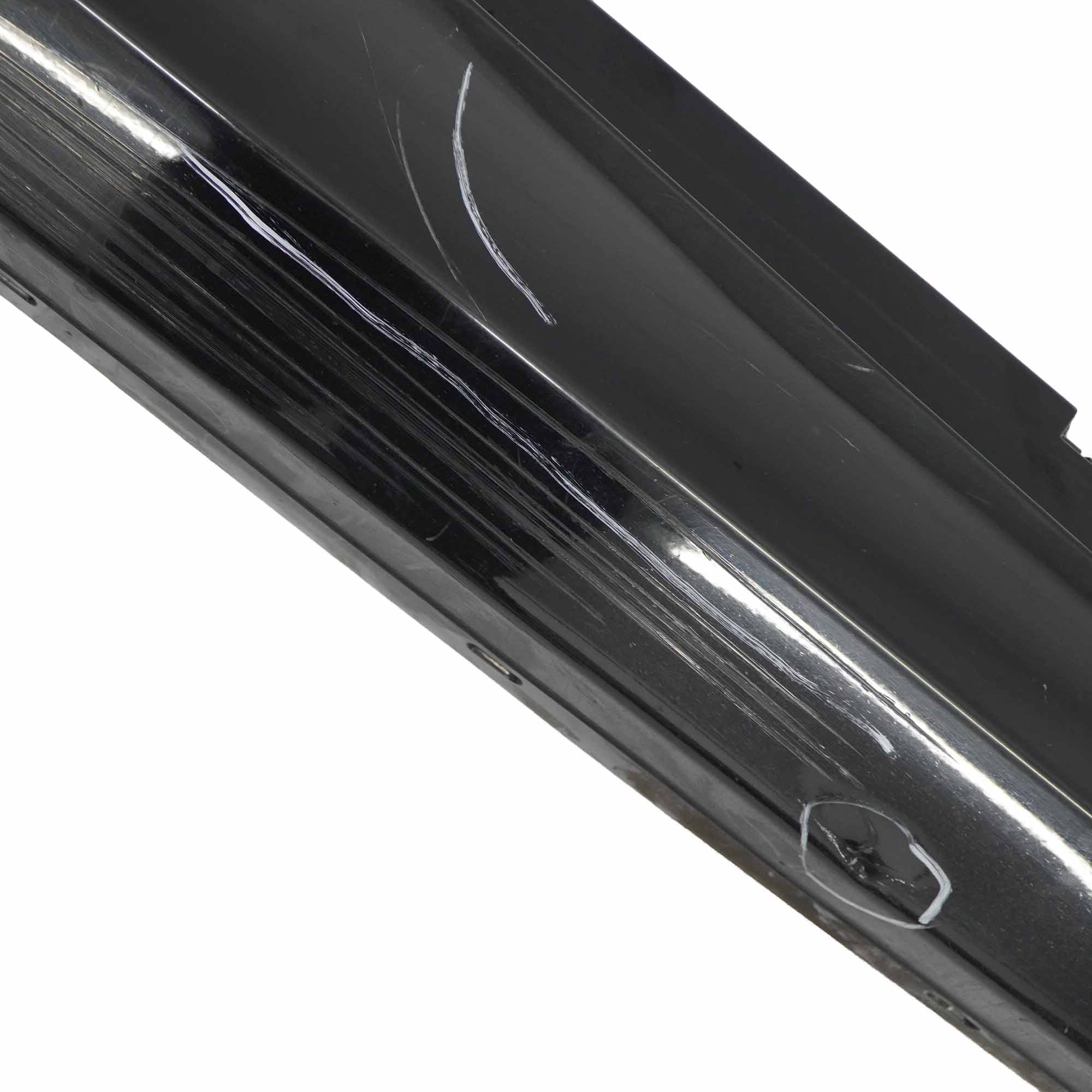 BMW 1 E87 Bas de porte Couverture Seuil gauche de coloris noir 2