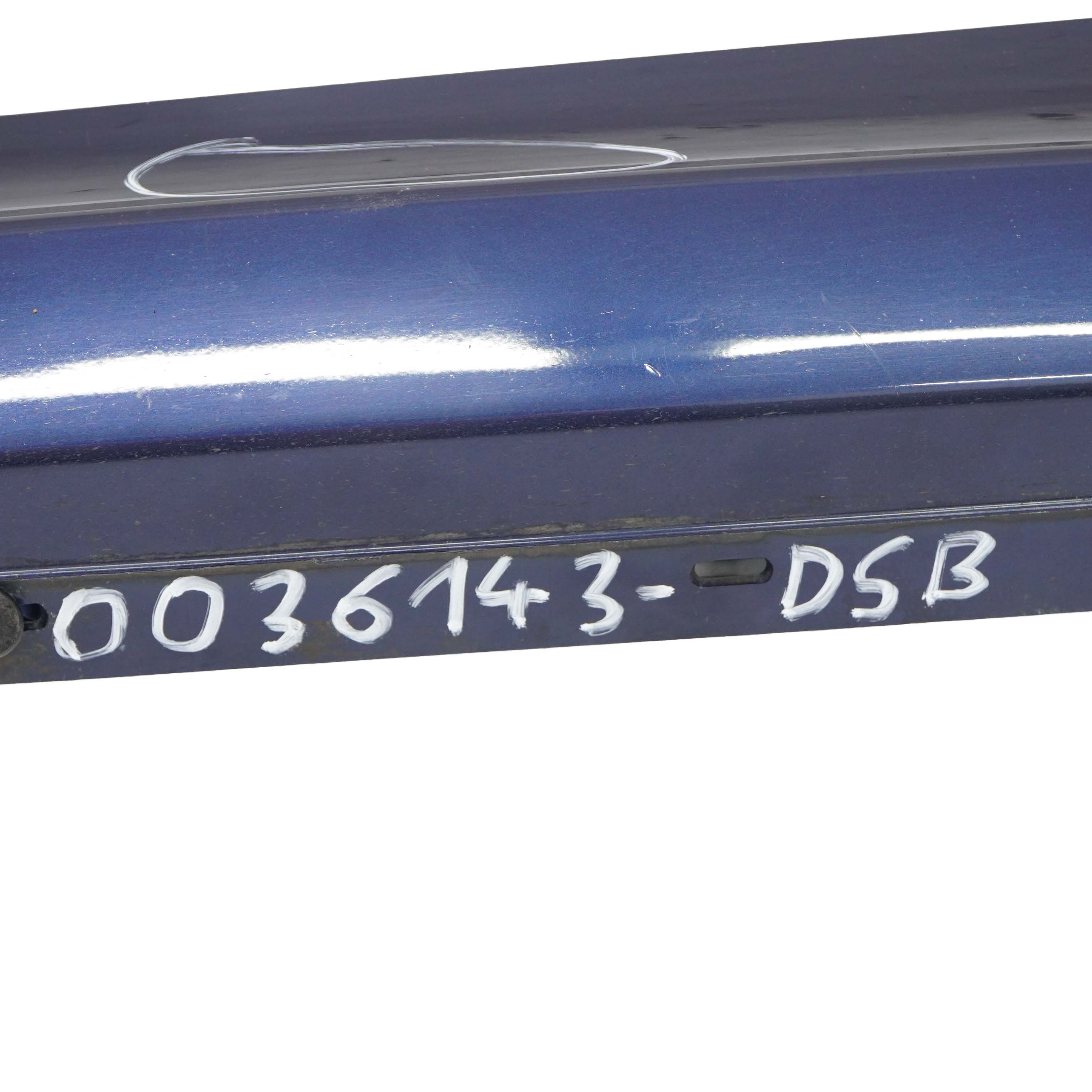 BMW E81 E82 E88 Bas de Porte Couverture Seuil A Gauche Bleu Fonce - A76