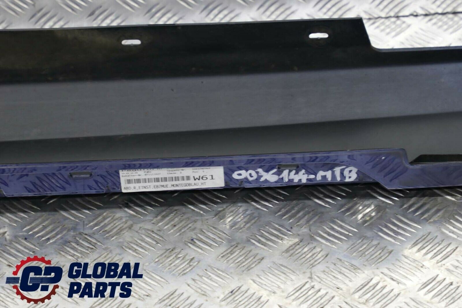 BMW E87 LCI Bas de Porte Couverture Seuil Droite Bleu Montego Bleu -