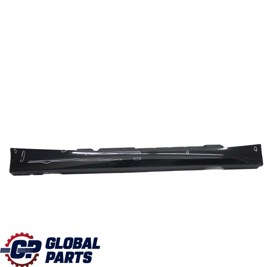 BMW E87 LCI Bas de Porte Couverture Seuil Droite Noir -