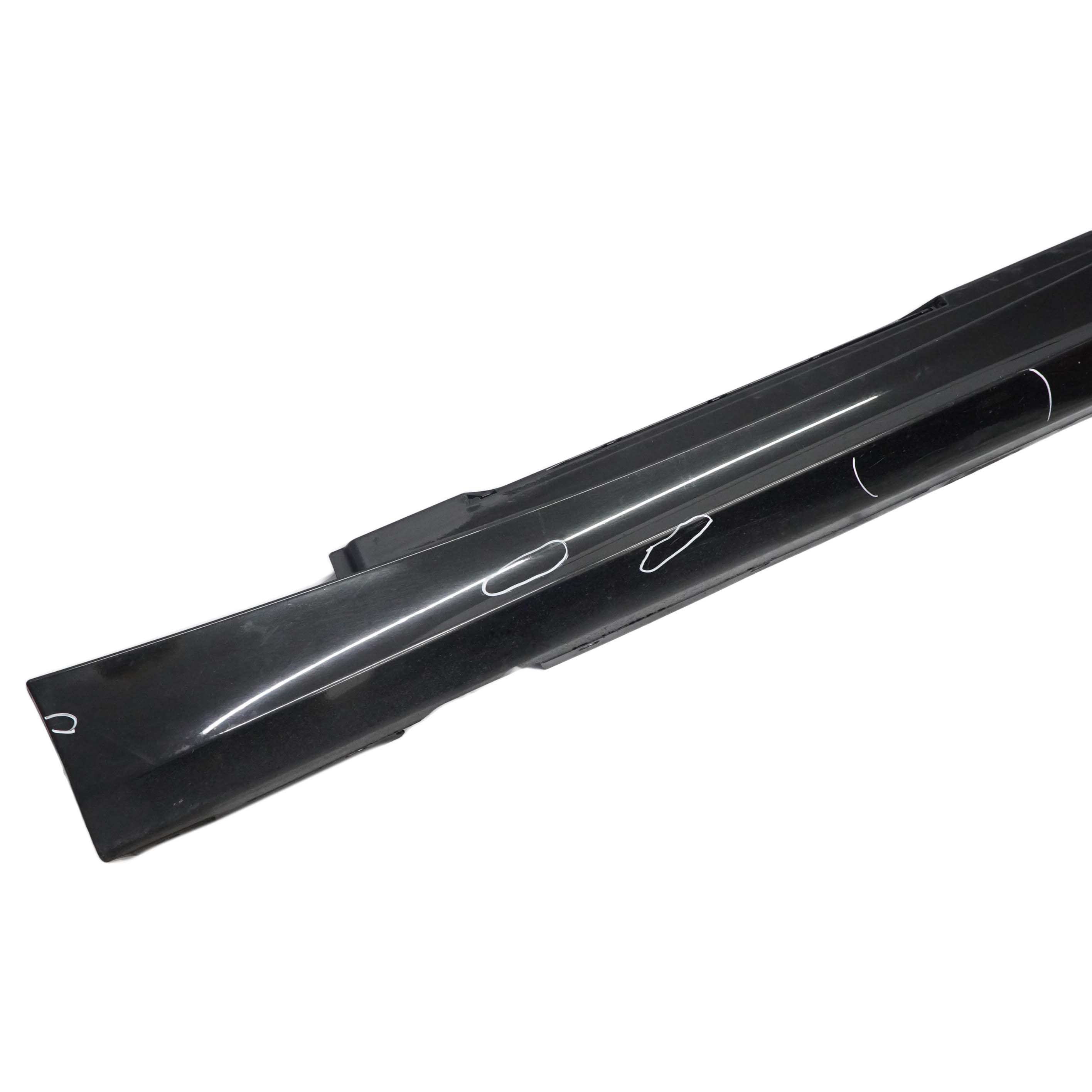 BMW E87 LCI Bas de Porte Couverture Seuil A Gauche Noir Sapphire Metallisee