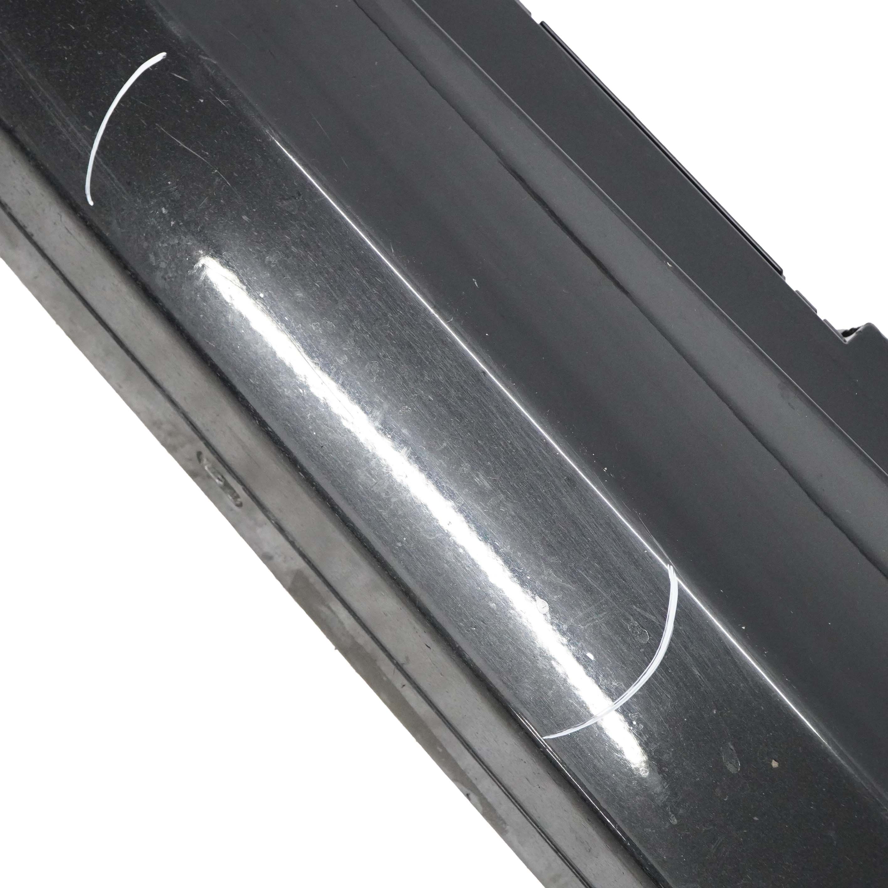 BMW E87 LCI Bas de Porte Couverture Seuil A Gauche Noir Sapphire Metallisee