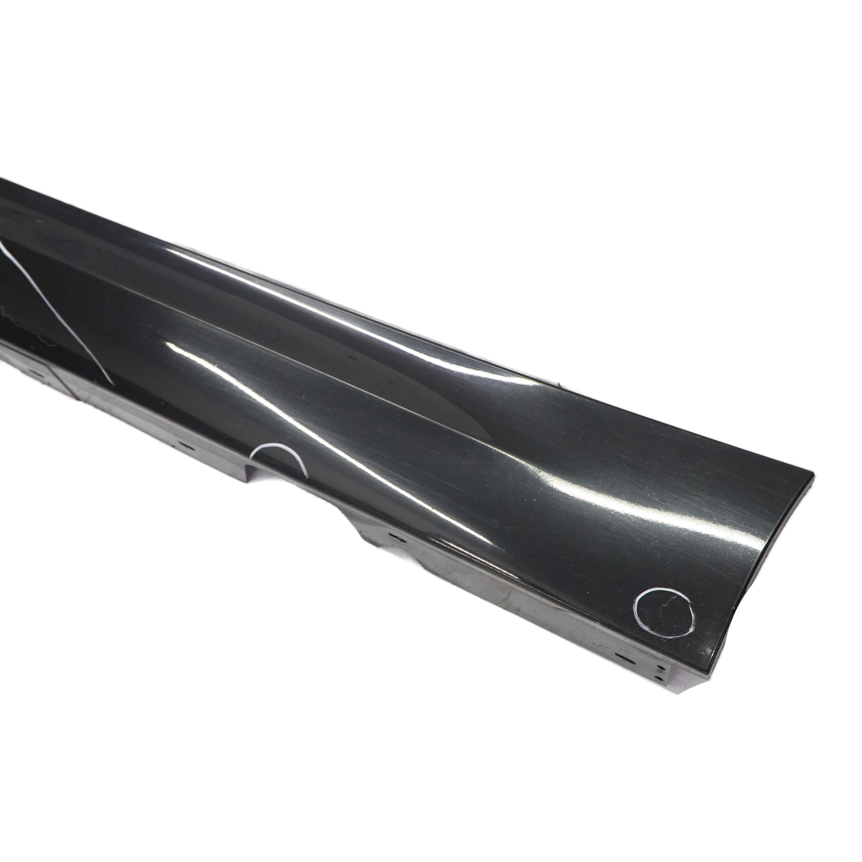 BMW E90 E91 LCI Bas de Porte Couverture Seuil Gauche de Coloris Noir -