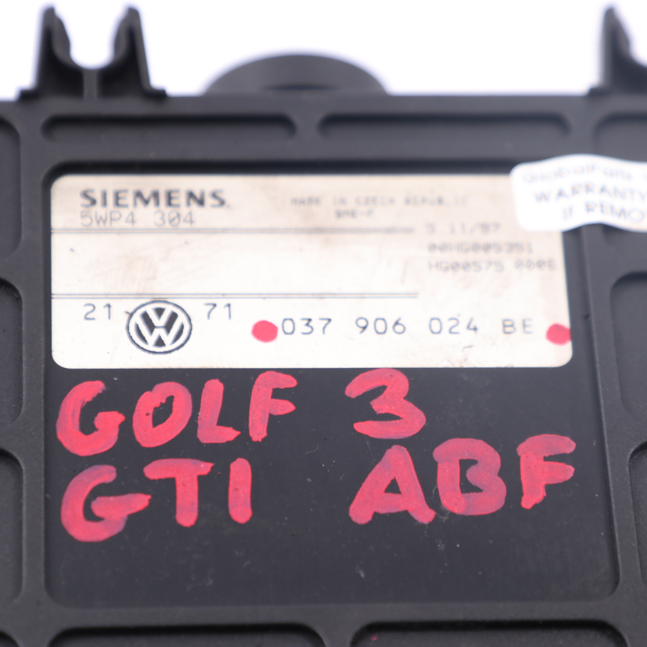 VW Golf 3 GTI 2.0 16V ABF 150KM Essence Moteur manuel  Module ECU 037906024BE