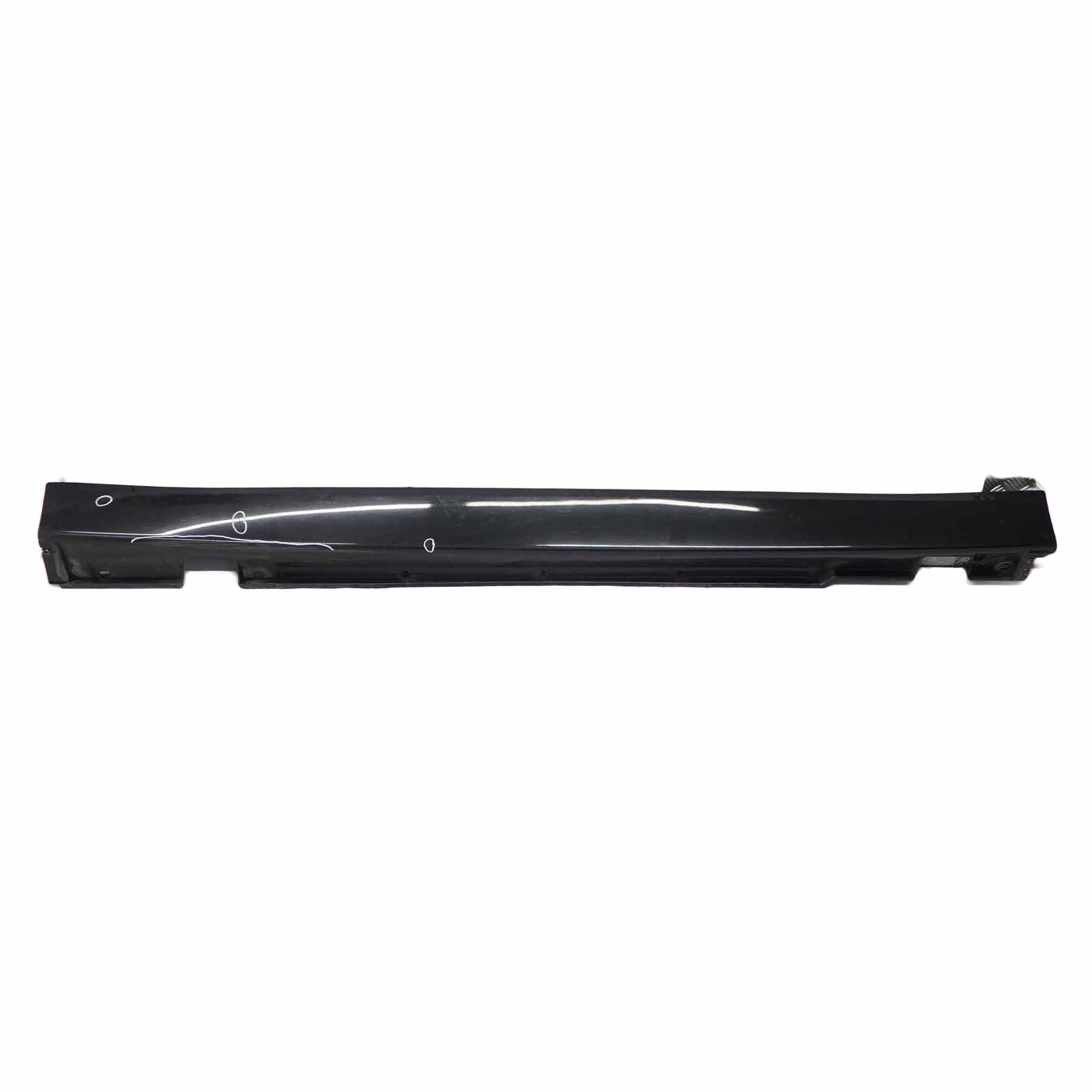 BMW E65 Bas de Porte Couverture Seuil a Gauche Schwarz 2 Noir - 668