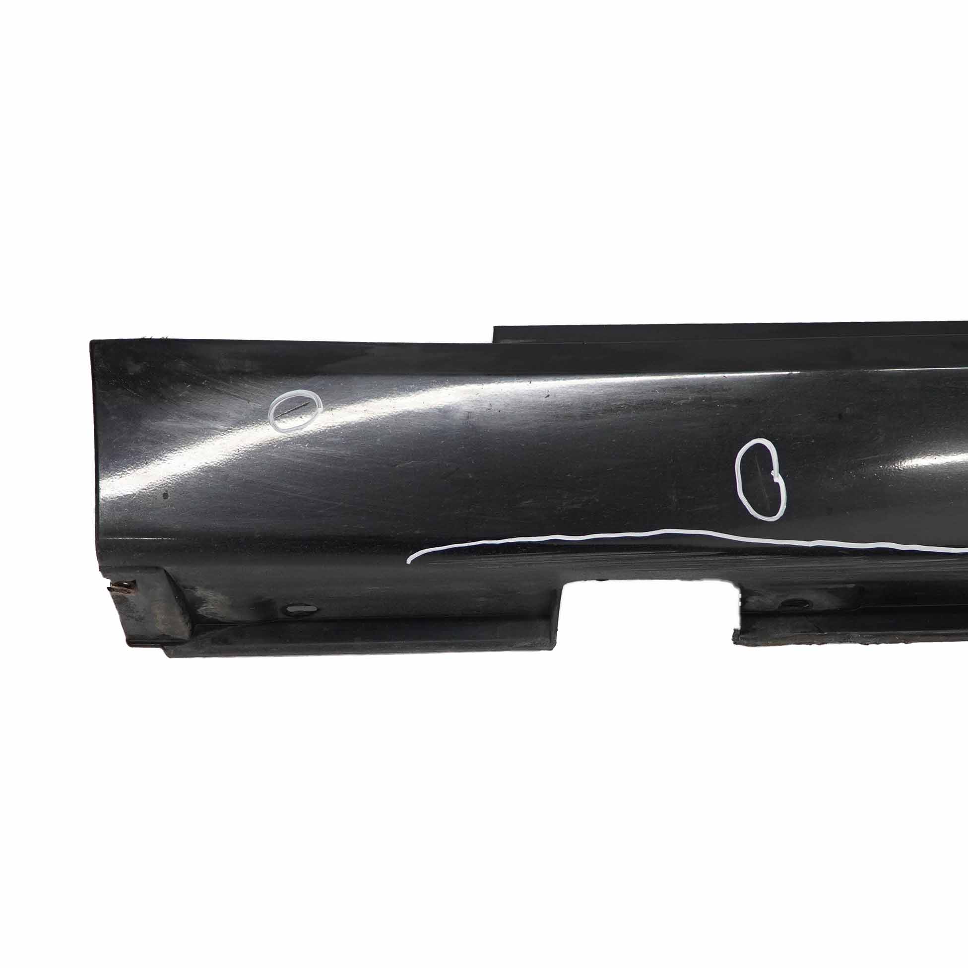 BMW E65 Bas de Porte Couverture Seuil a Gauche Schwarz 2 Noir - 668