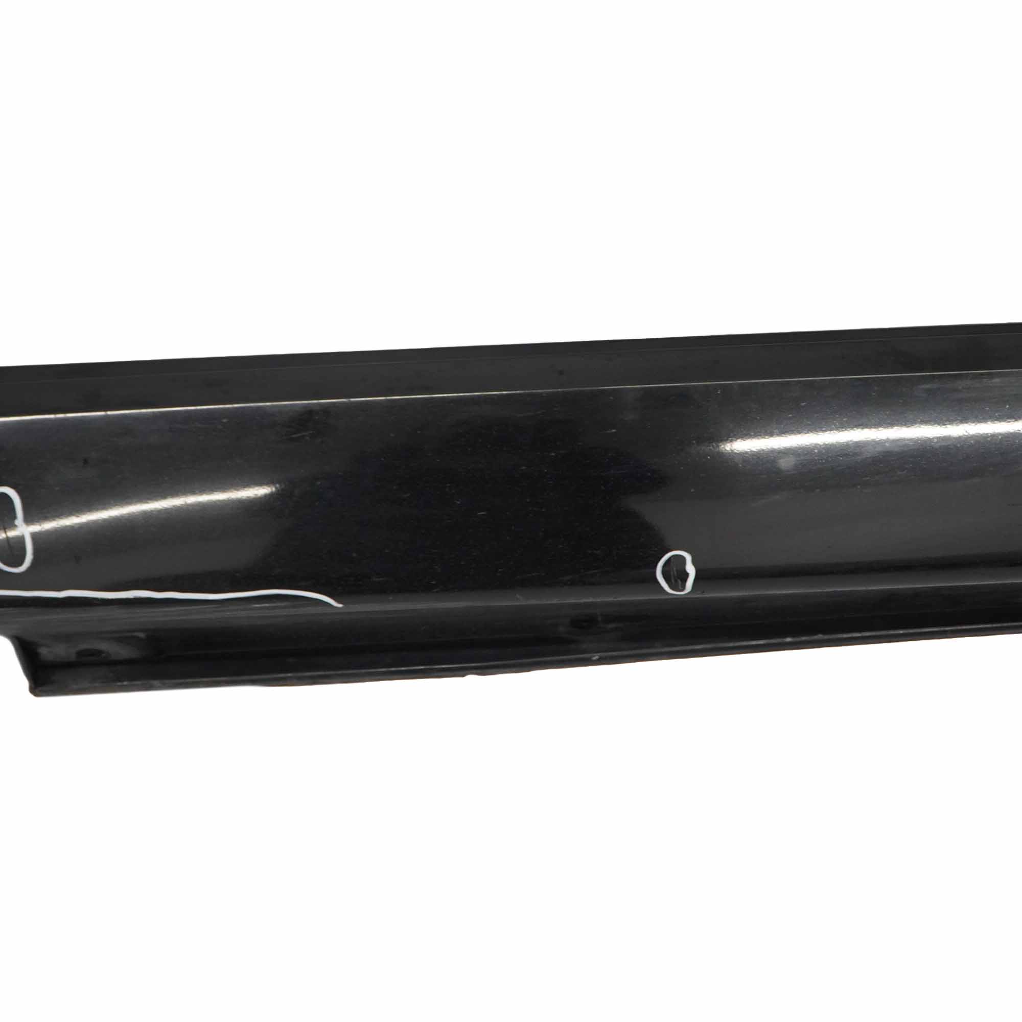 BMW E65 Bas de Porte Couverture Seuil a Gauche Schwarz 2 Noir - 668