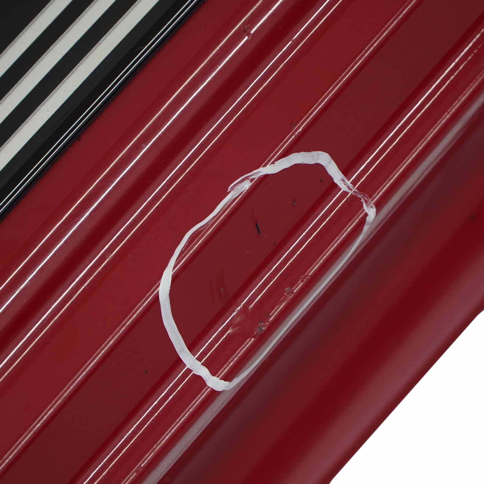 Mini R56 R57 JCW Couvre-porte Gauche Panneau de Garniture Latéral Chili Red 851