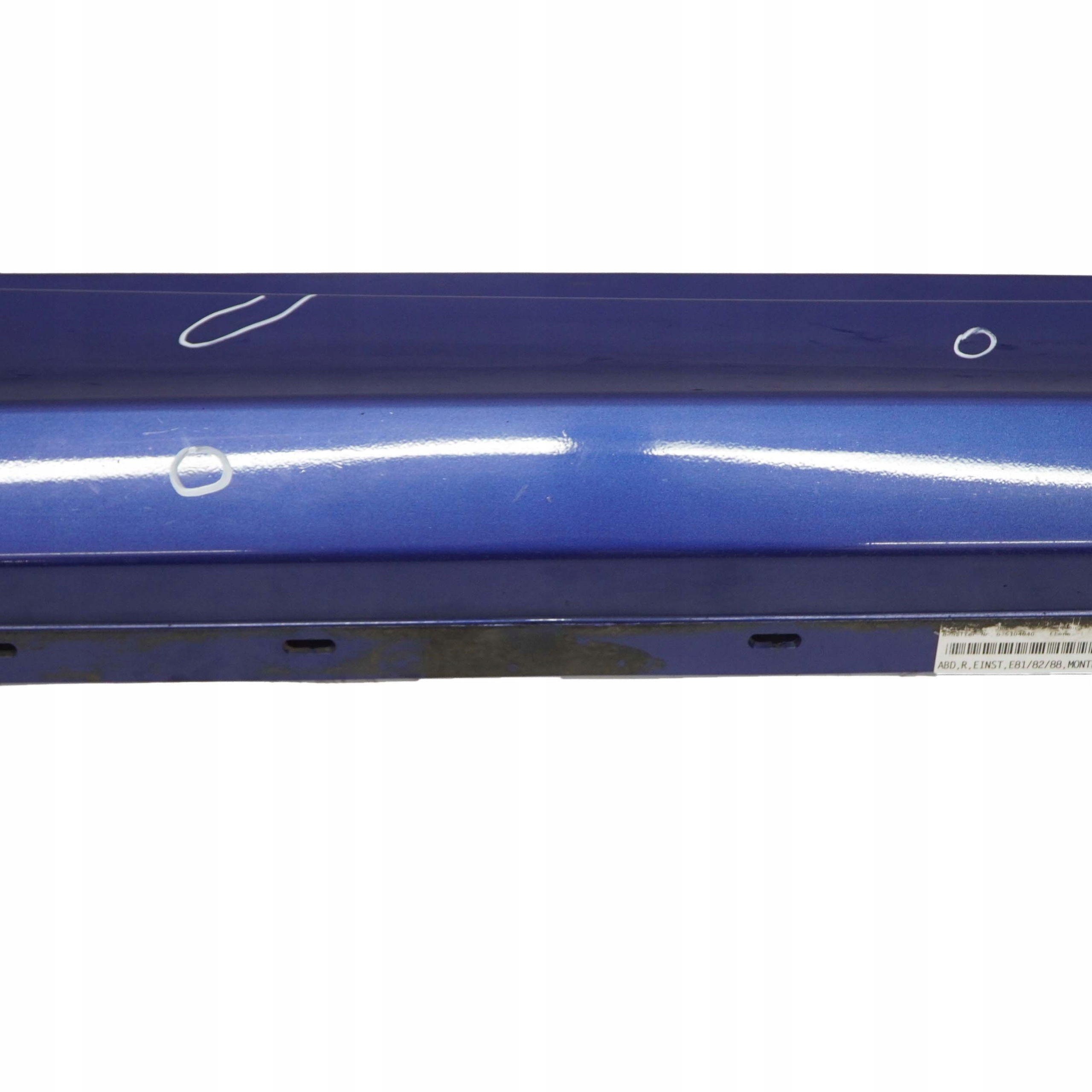 BMW E81 E82 E88 Bas de Porte Couverture Seuil Droite Bleu Montego - A51