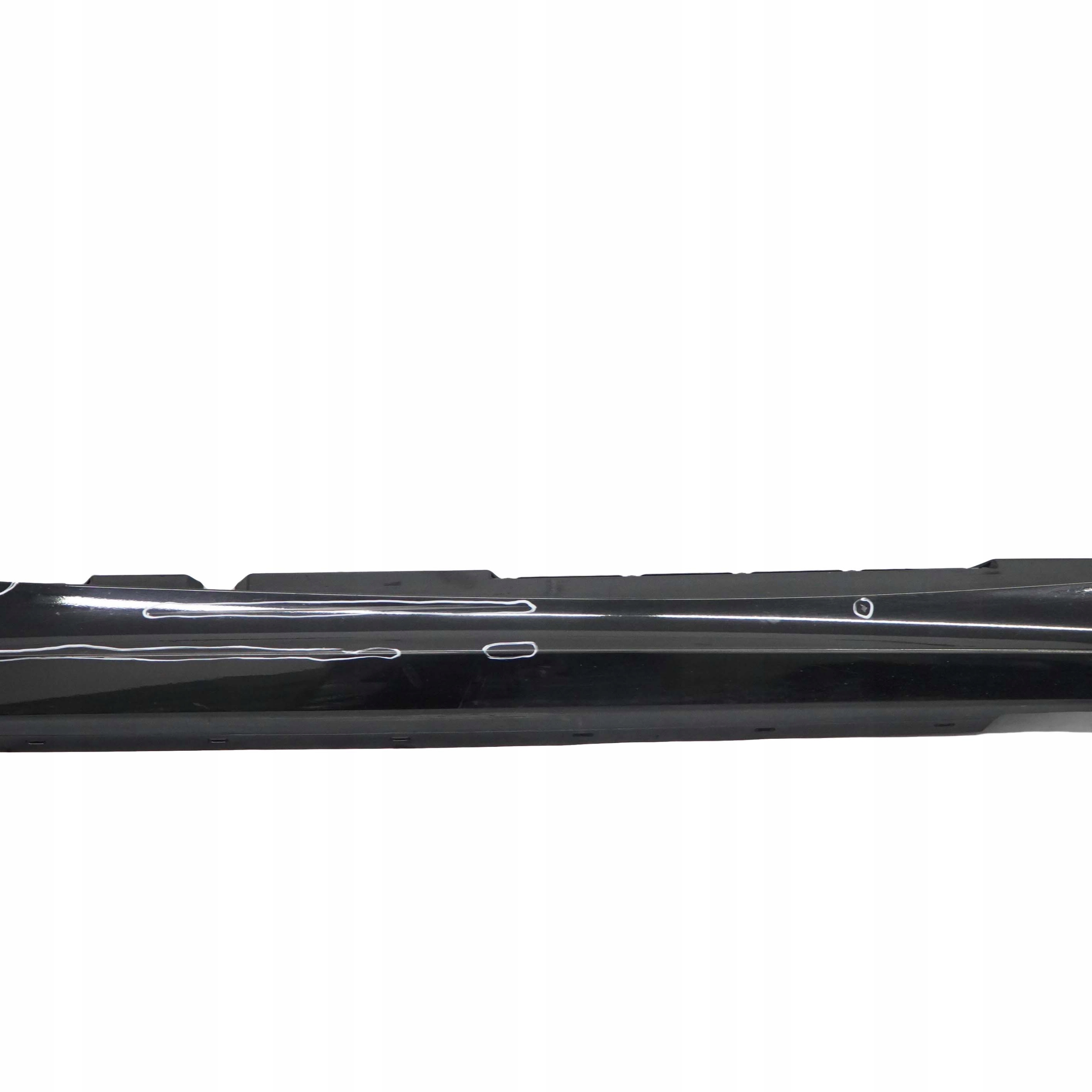 BMW E87 LCI Bas de Porte Couverture Seuil Droite Noir -