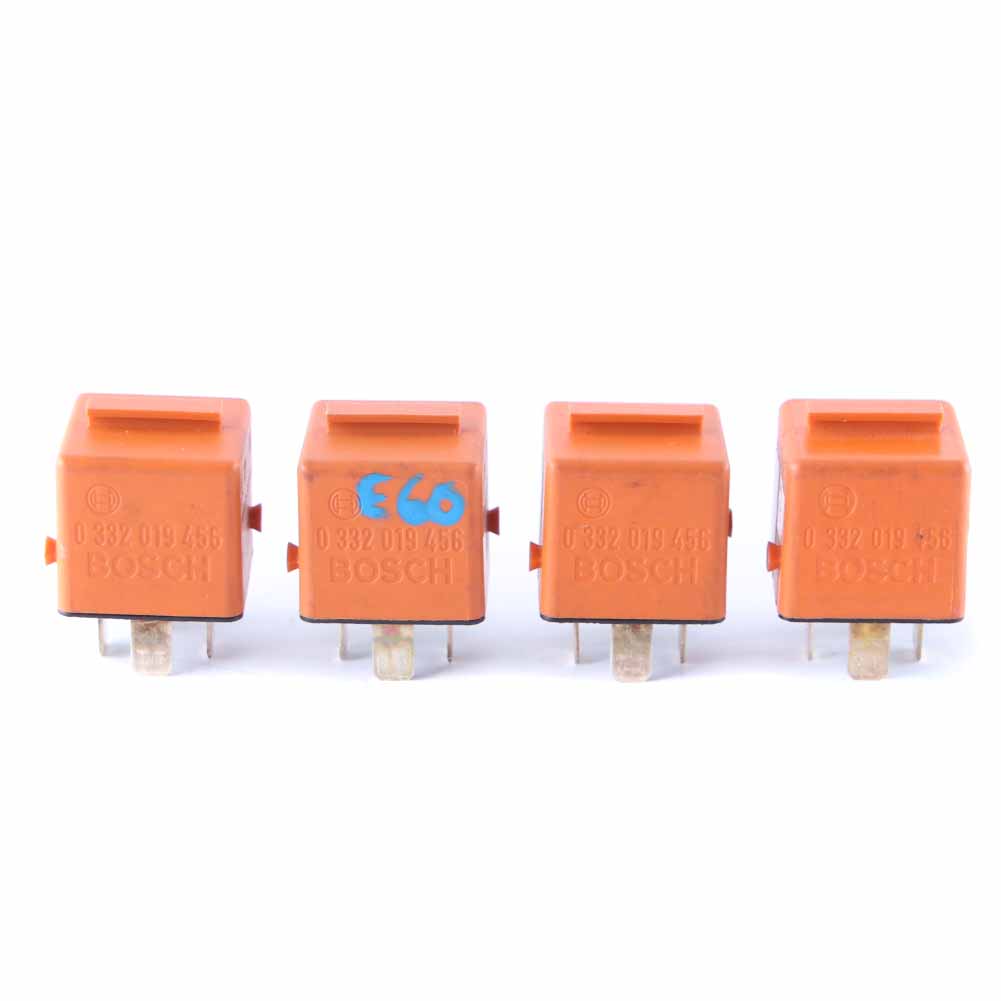 BMW E60 E63 E87 E90 E91 Relais Faire Contact Orange Bosch 4 Pins Set 1378238