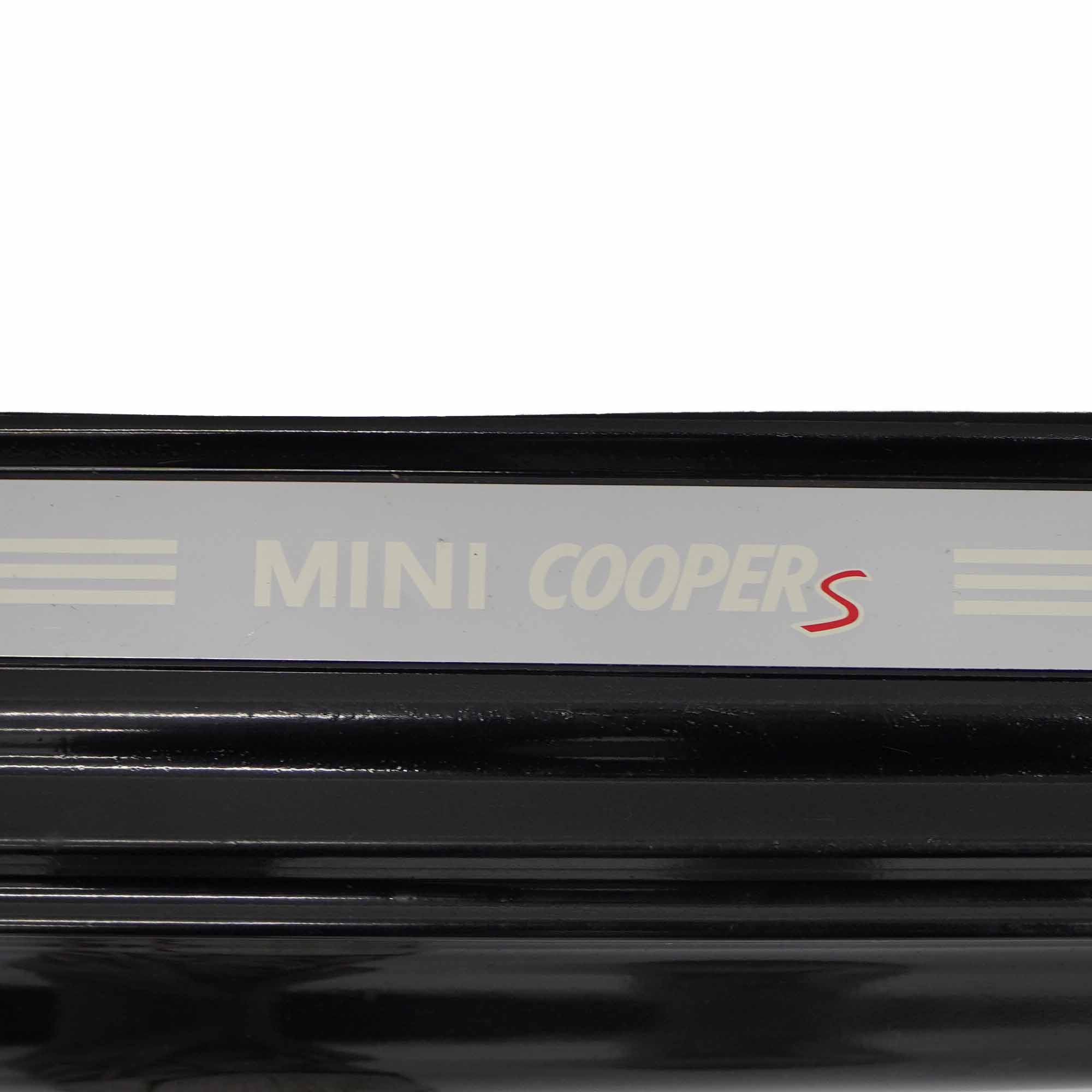 Mini R53 Cooper S Bas de Porte Seuil a Gauche Couverture Schwarz 2 Noir - 668