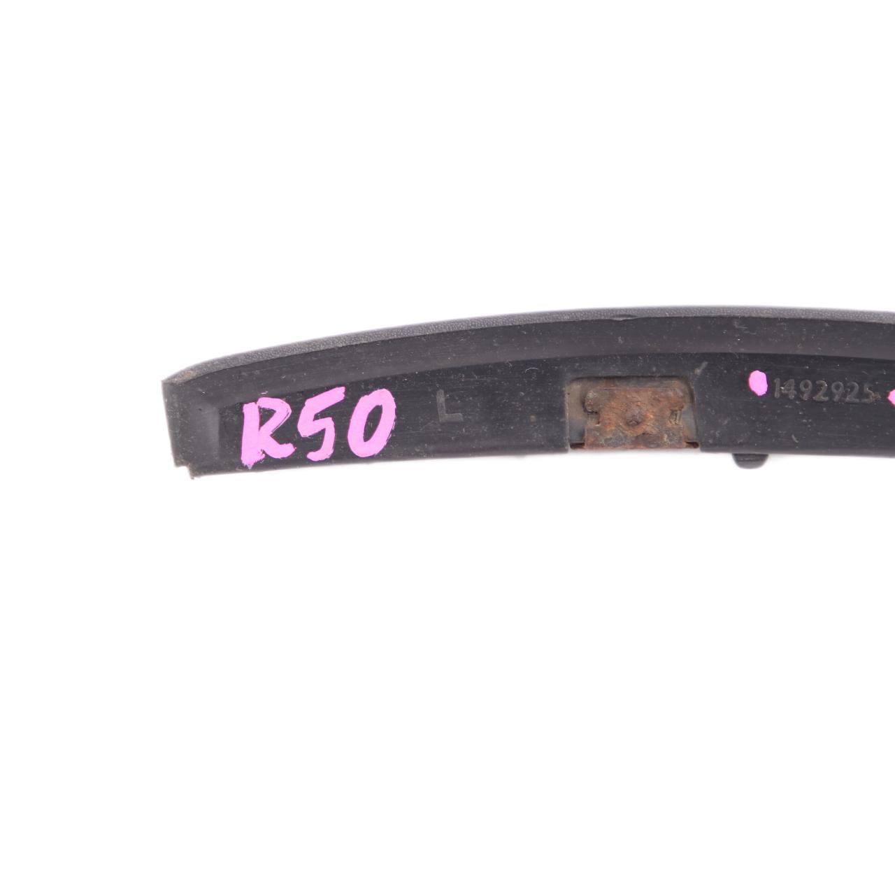 Mini R50 R53 Pare-chocs déflecteur arrière gauche Trim Black 1492925