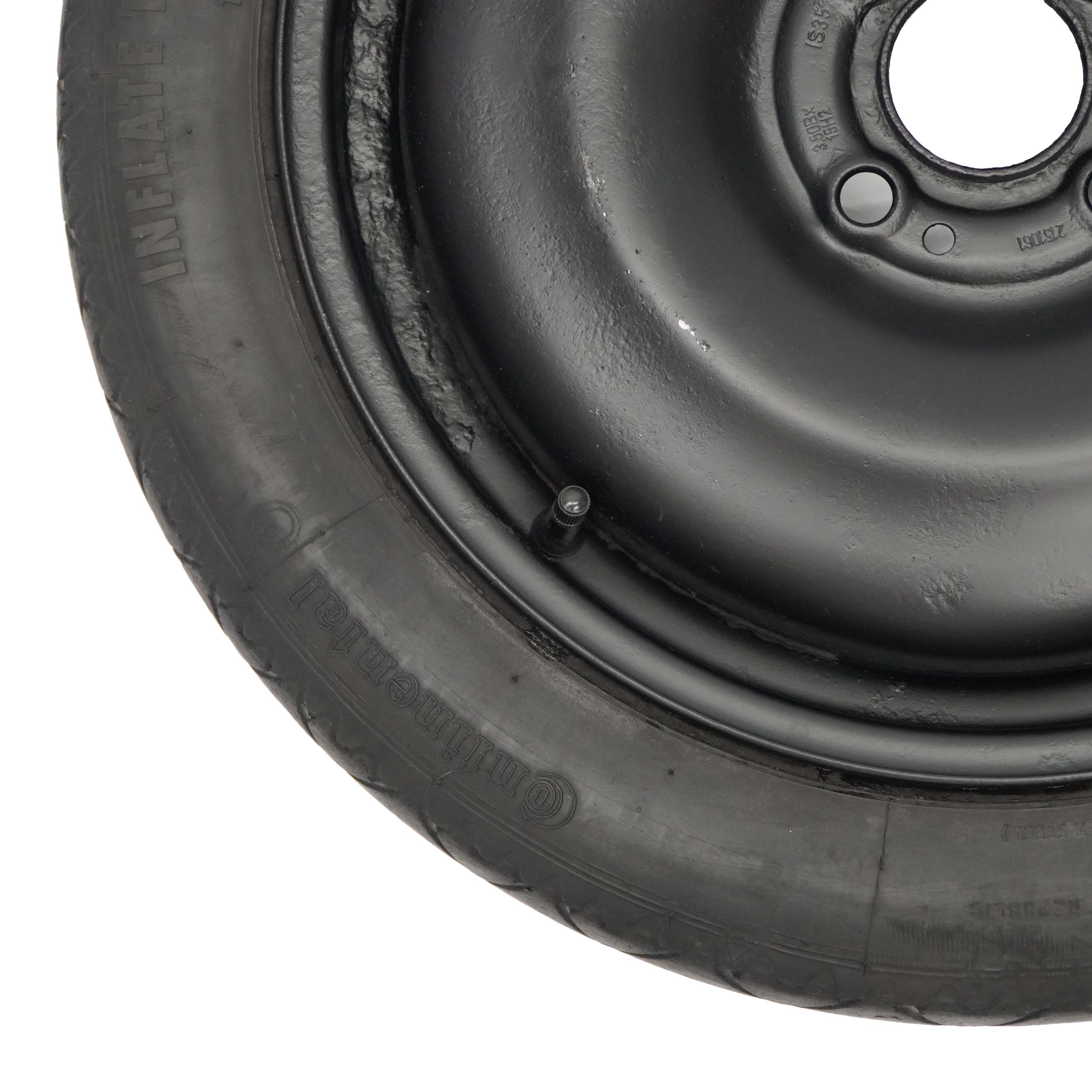 Mini Cooper R50 R55 R56 Compact Spare Wheel Steel Black 115/70 R15 1509164