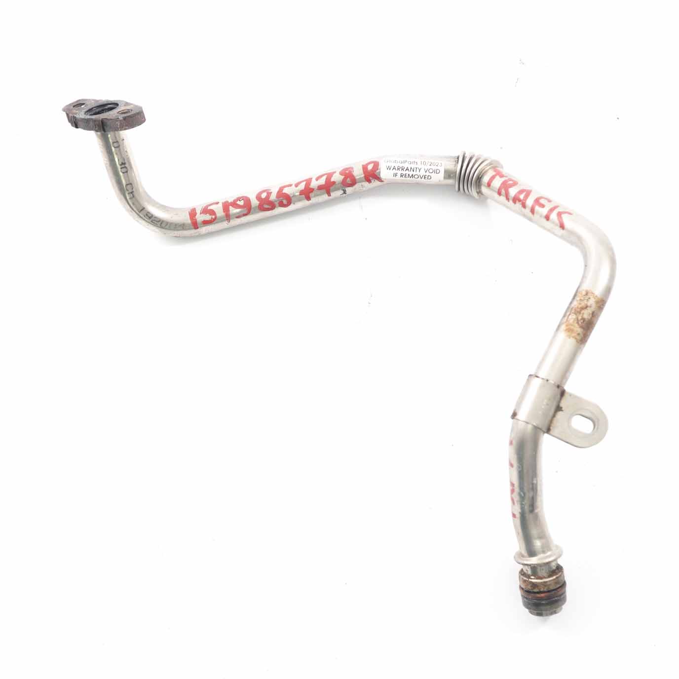 Renault Trafic III DCI Turbocompresseur Ligne de tuyauterie d'huile 151985778R