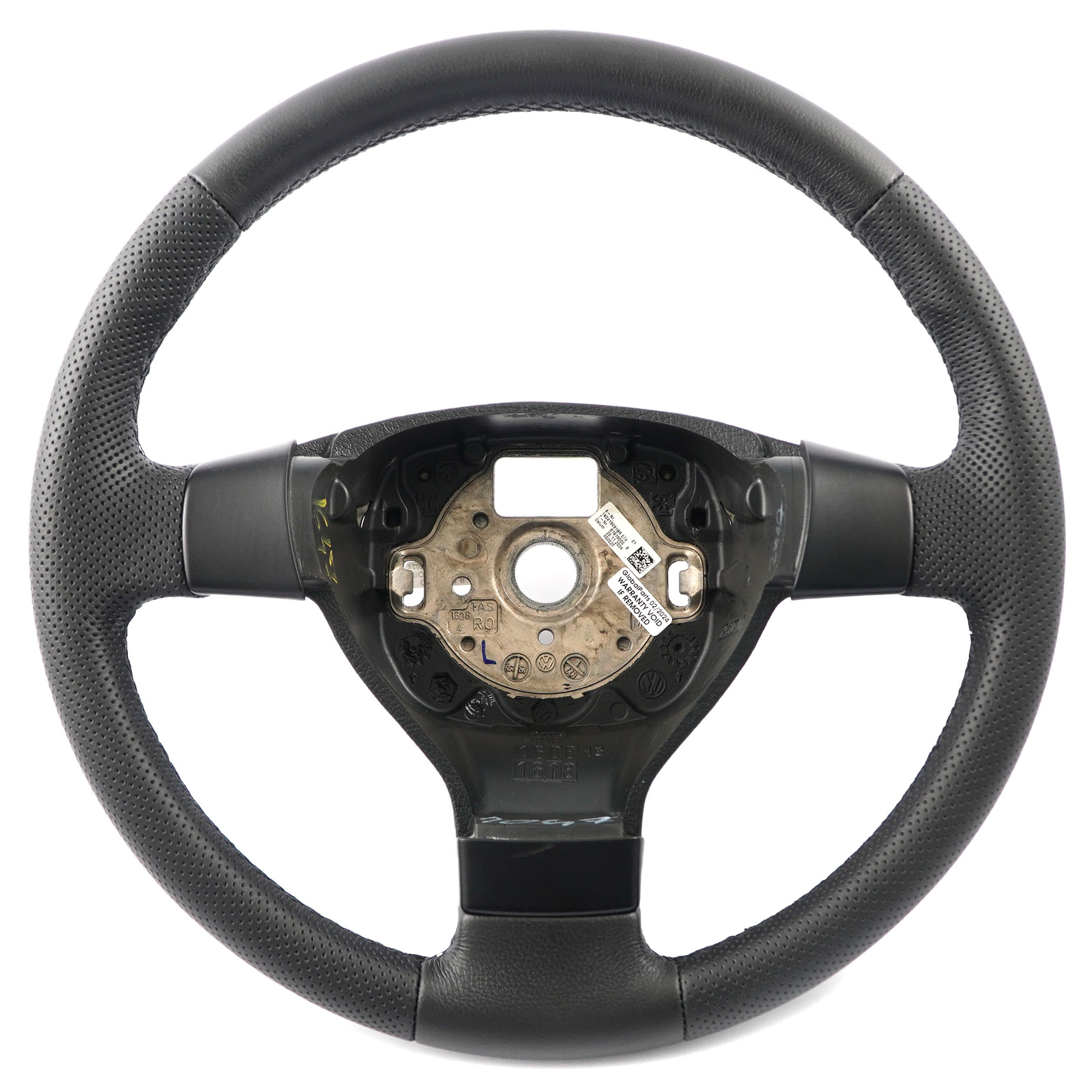 VW Volkswagen Passat B6 NEW Black Leather Steering Wheel 1K0419091BR