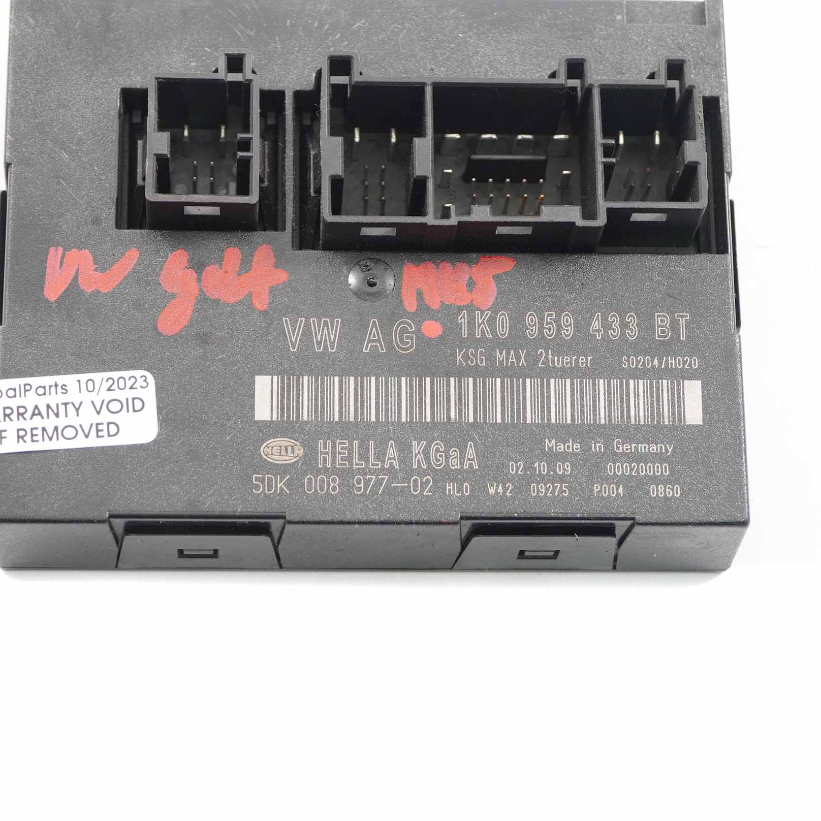 VW Golf 5 Body Corps Confort Unit Modul BCM Convenience Unit ECU 1K0959433BT