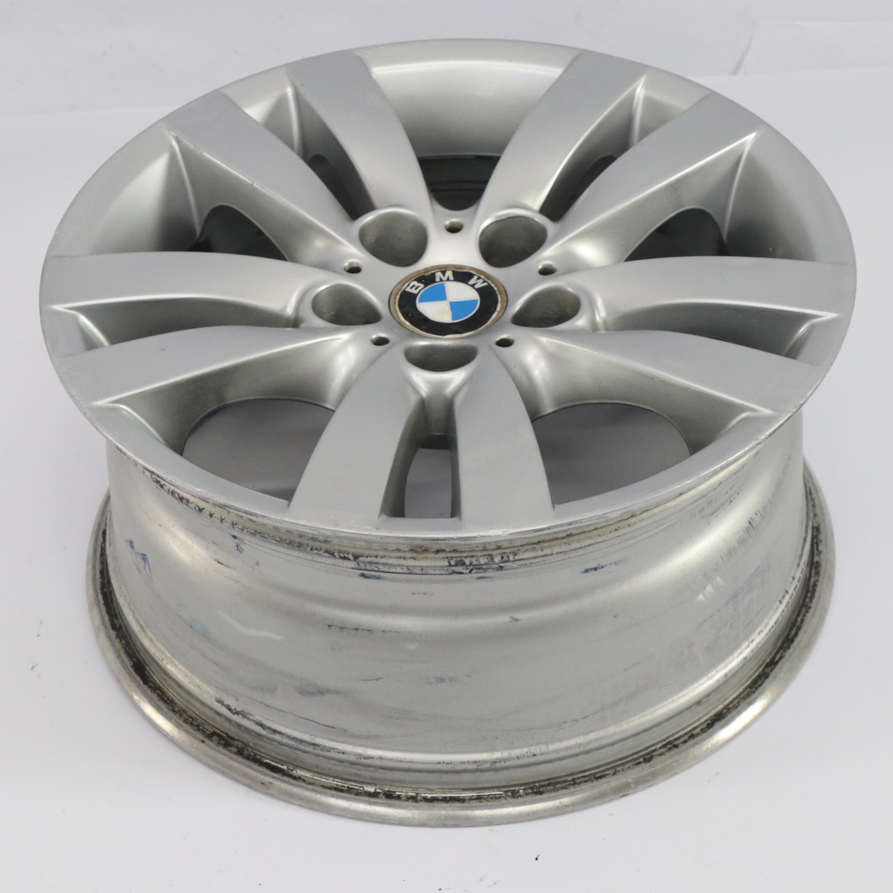 BMW 3 E90 E91 E92 Argent Jantes Alu Alliage 17" Rayons Doubles 161 Et :3 4