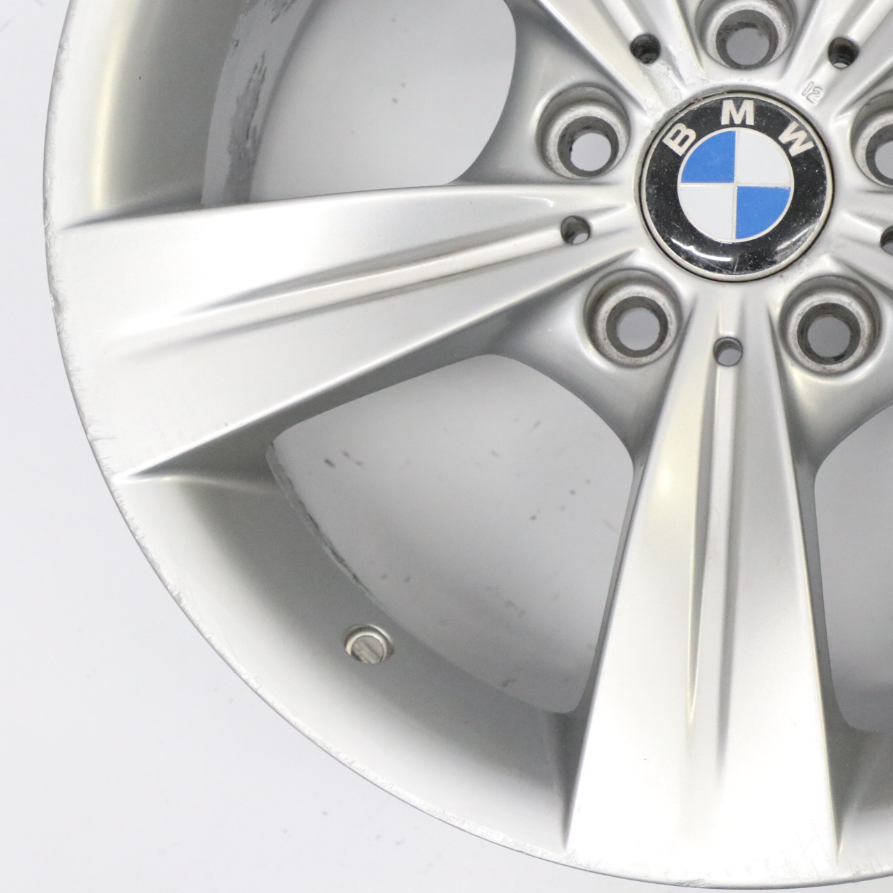 Bmw E90 E91 E92 Front Silver Wheel Alloy Rim 18" Star Spoke 287 8j ET:34 6783634