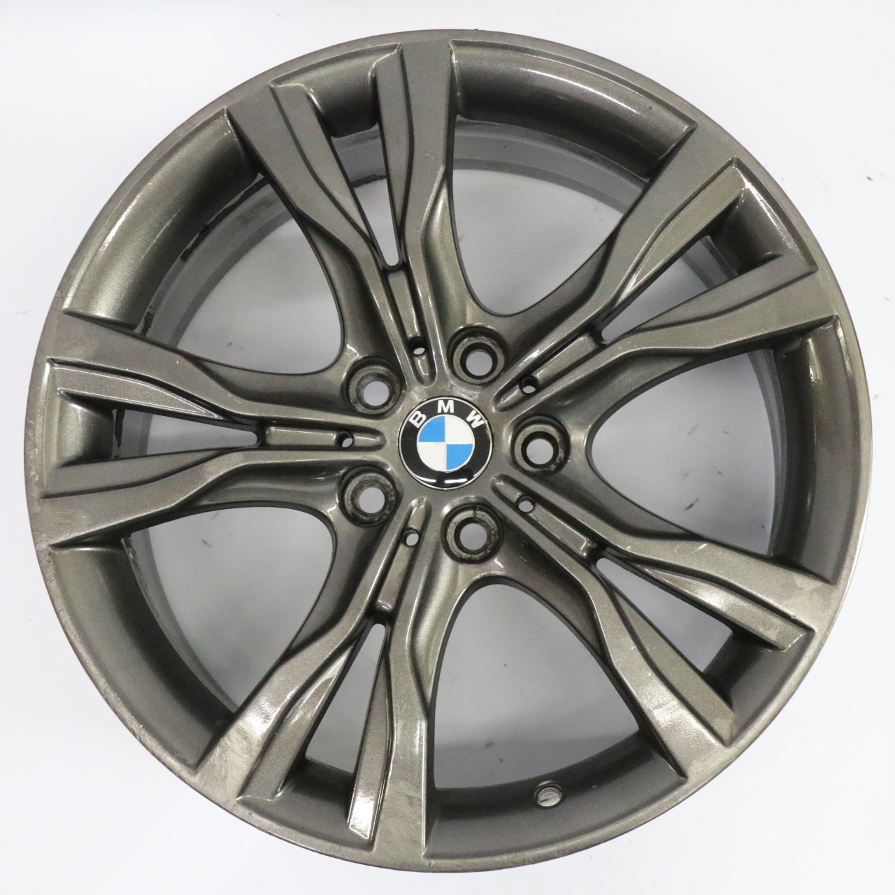 BMW F45 F46 Jante en alliage gris ferrique 18" Y Spoke 484 ET:57 8J 6855093