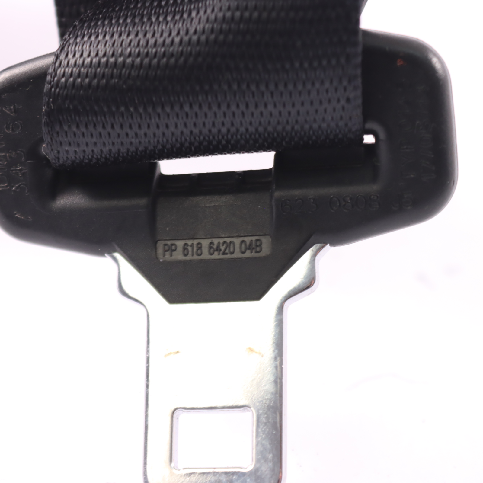 Seat Belt BMW X5 F15 Rear Seat Left Upper Safety Belt Black 7343641