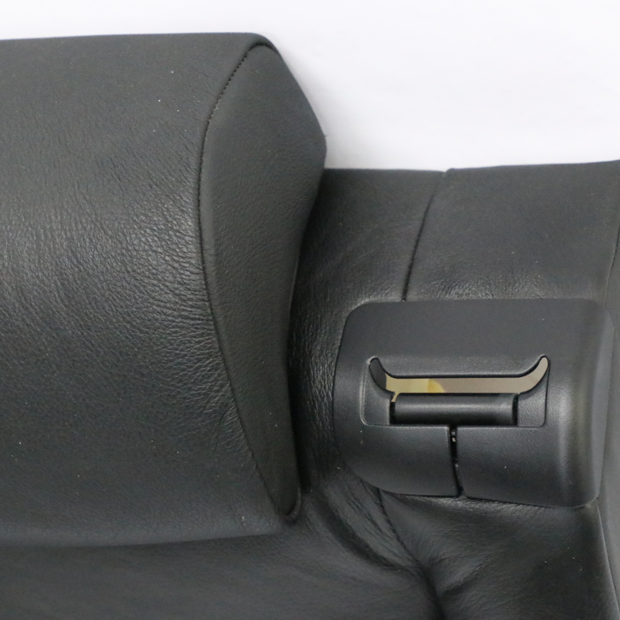 BMW E38 Seat Backrest Rear Right O/S Back Cover Black Leather Montana