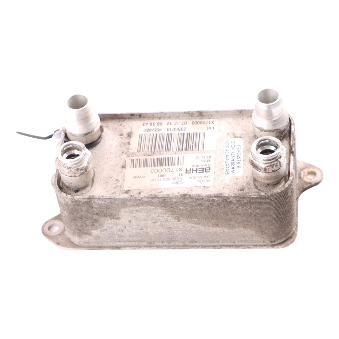 Echangeur Mercedes W204 W212 OM642 Refroidisseur d'huile diesel A6421800165