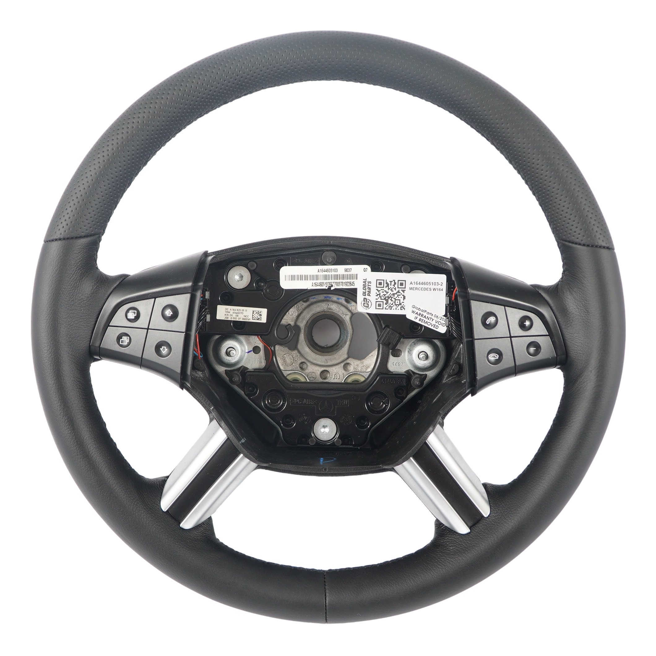 Mercedes ML W164 NEW Leather Steering Wheel with Black Threads A1644605103