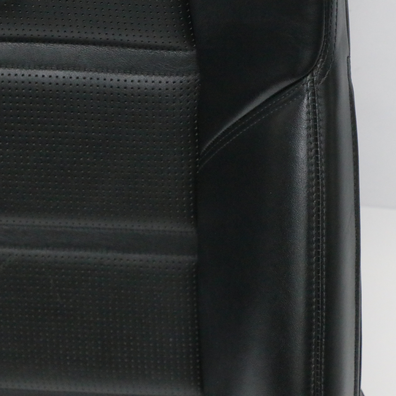 Mercedes W212 AMG Front Seat Backrest Cover Left N/S Heated Leather Black