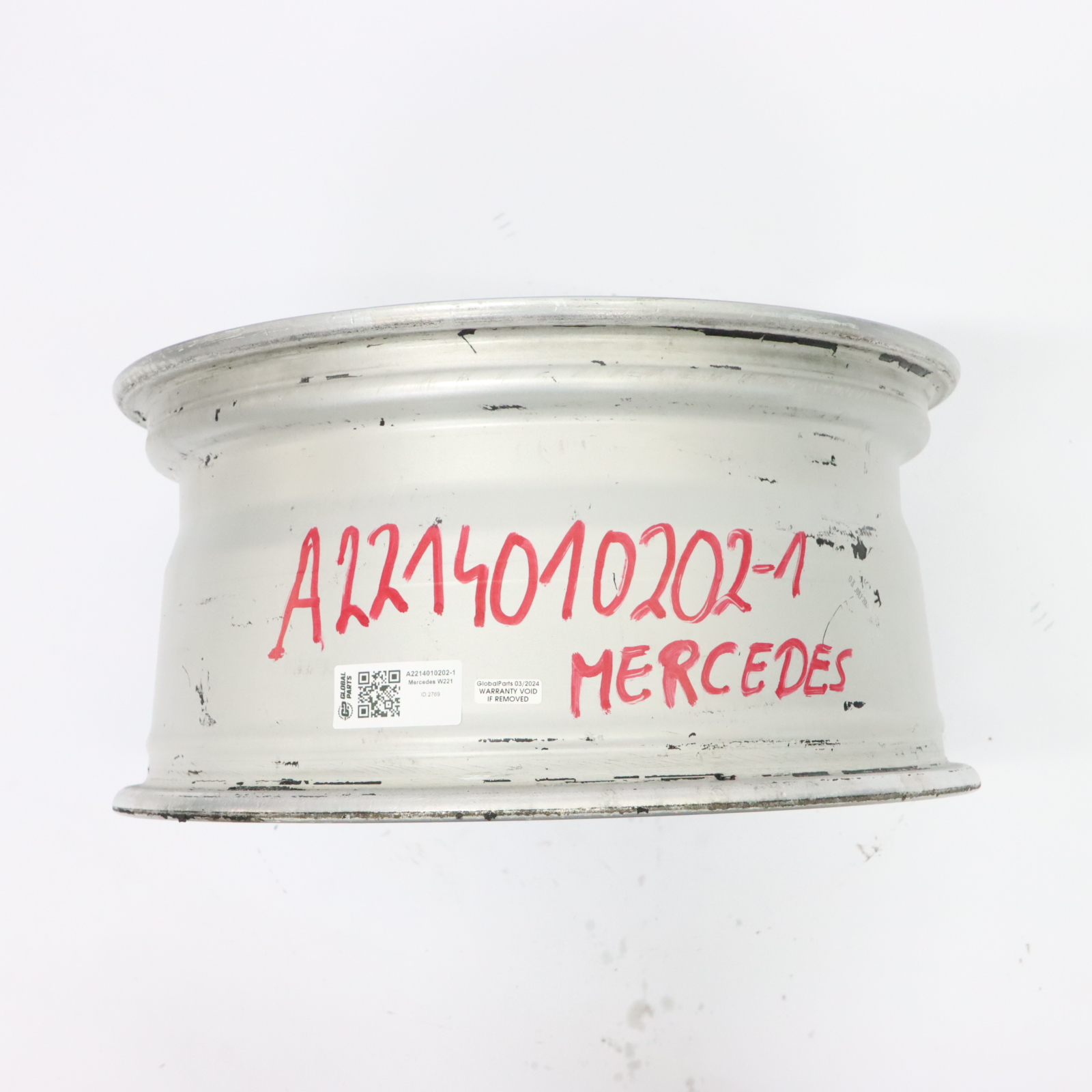 Mercedes W216 W221 jante alliage argent 17" 8J ET:43 A2214010202