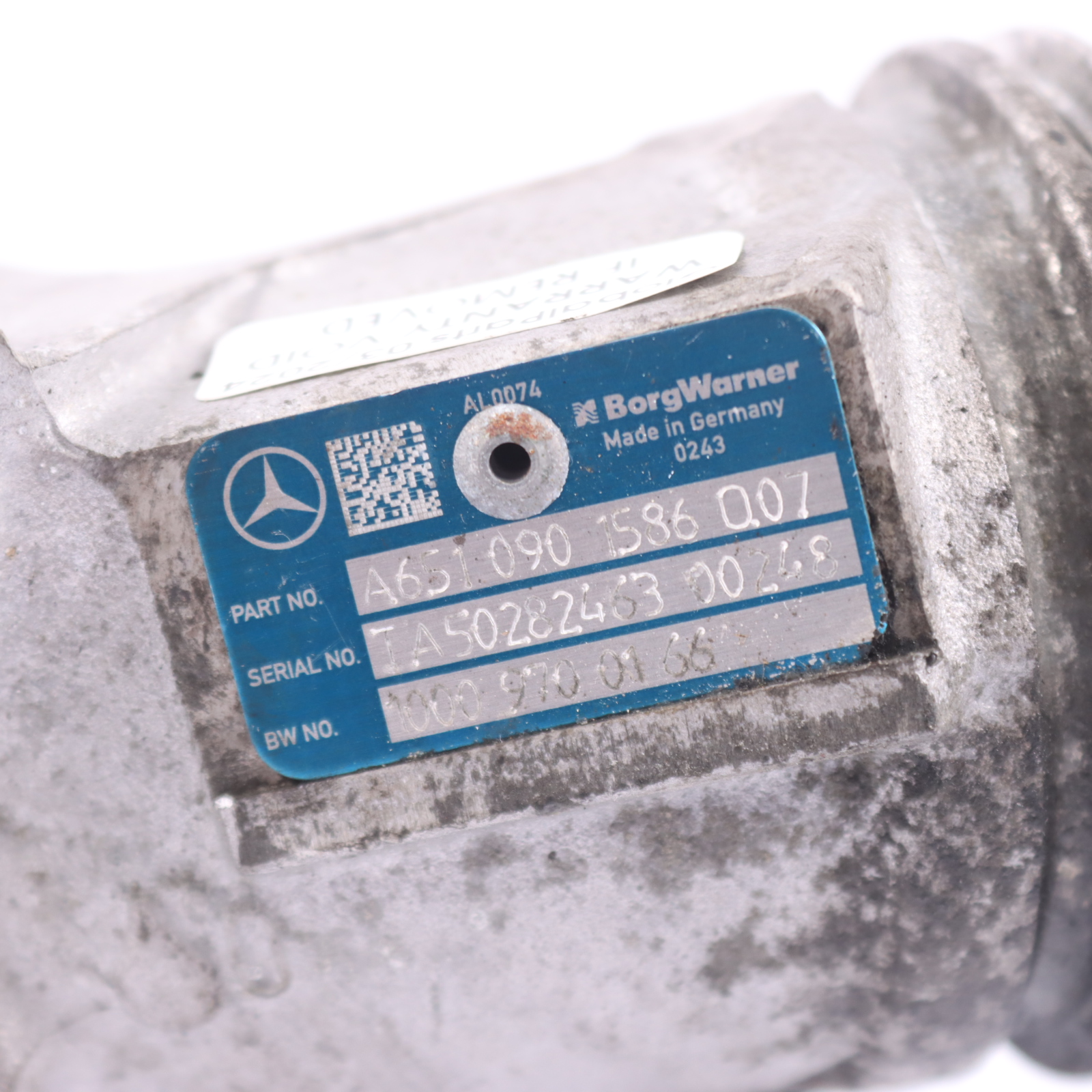 Conduit d'air Mercedes W205 X253 Diesel OM651 Tuyau de sortie turbocompresseur