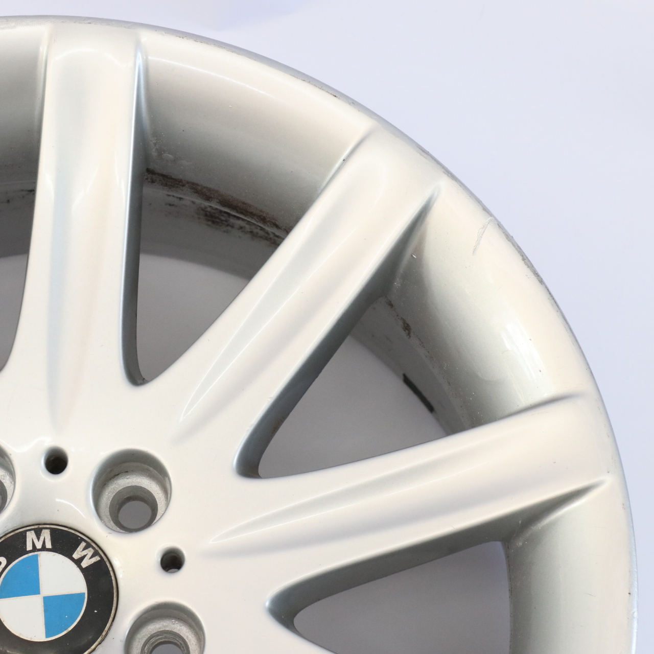 BMW E65 Roue avant argentée Jante en alliage 19" Star Spoke 95 ET:24 9J 6753241