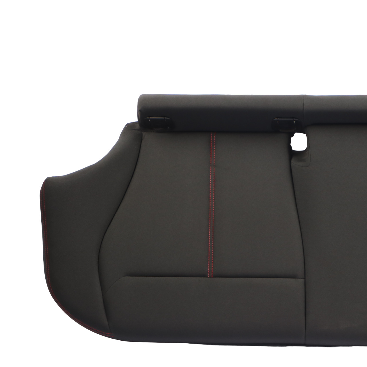 BMW F20 Rear Seat Bench Couch Cloth Fabric Anthracite Red Stitching Accents