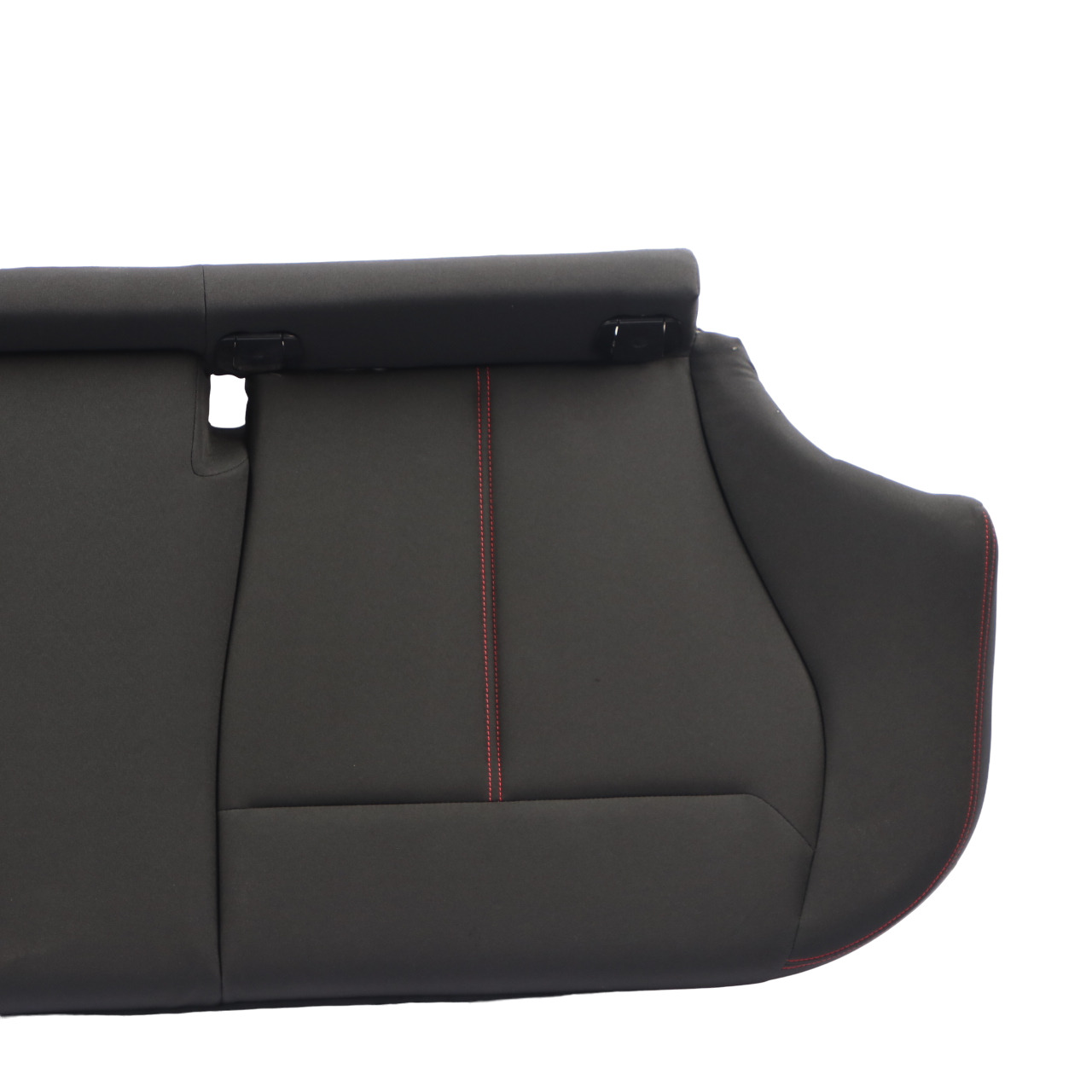 BMW F20 Rear Seat Bench Couch Cloth Fabric Anthracite Red Stitching Accents