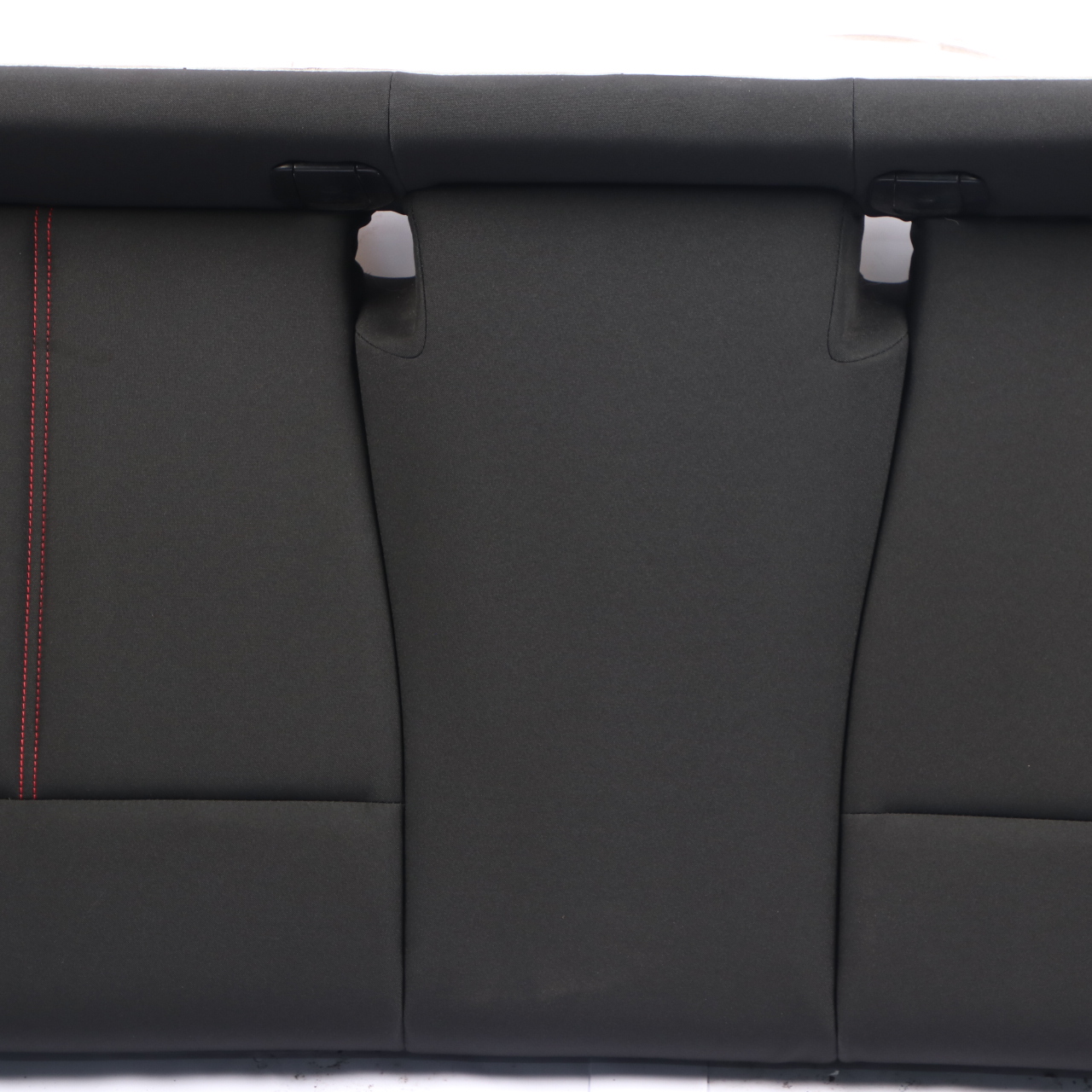 BMW F20 Rear Seat Bench Couch Cloth Fabric Anthracite Red Stitching Accents