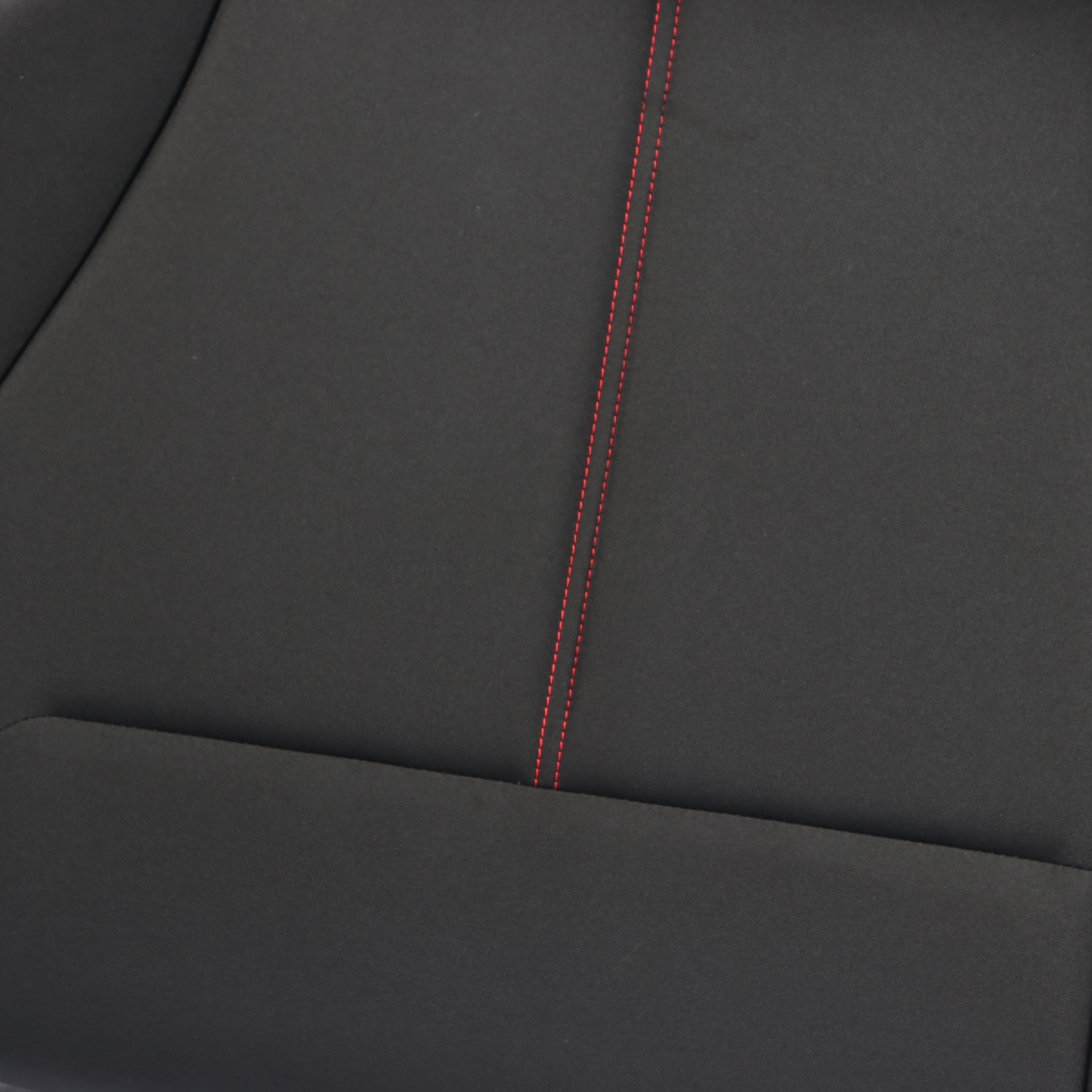 BMW F20 Rear Seat Bench Couch Cloth Fabric Anthracite Red Stitching Accents